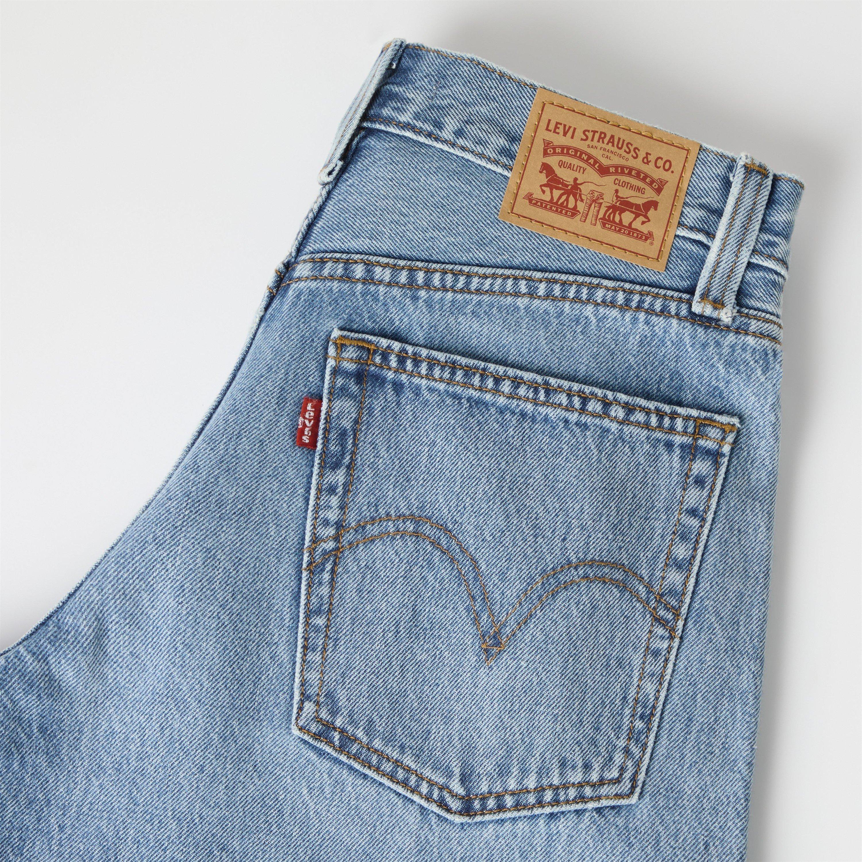 Twisted Vibe - Levis - Women's Middy Balloon Cotton Wide Leg Jeans - 7