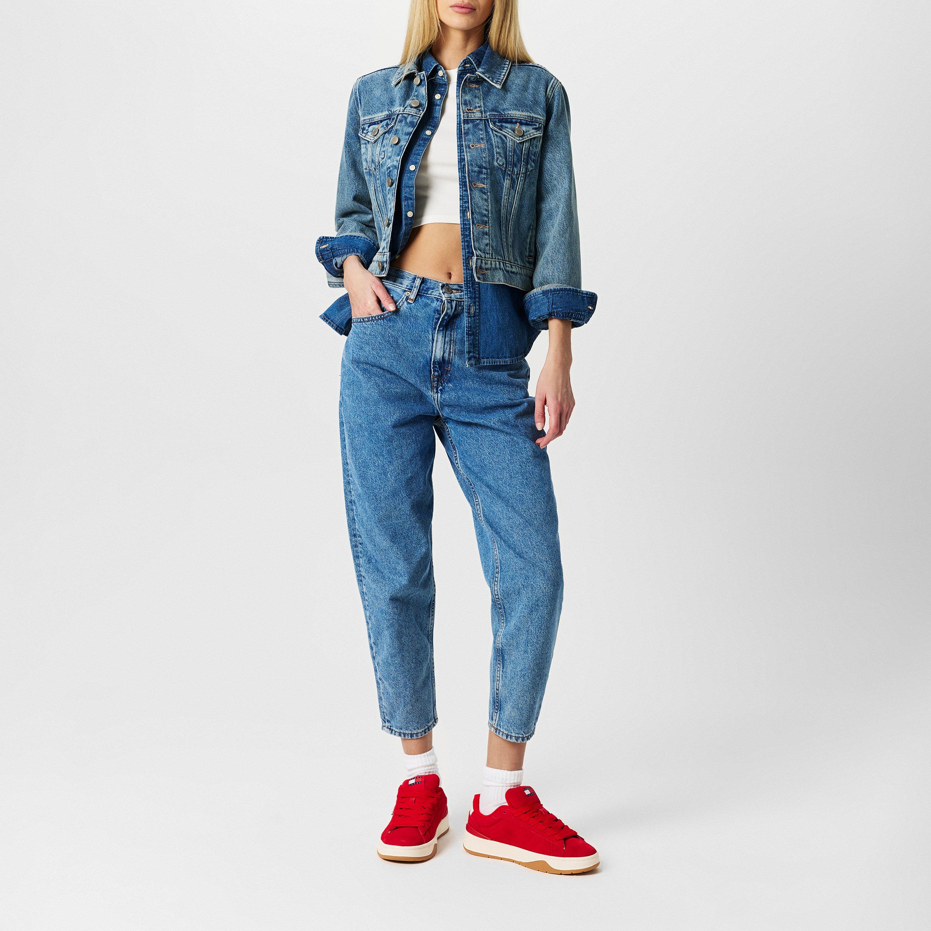 Lichtblauwe denim - Tommy Jeans - Tapered Mom Jeans - 5