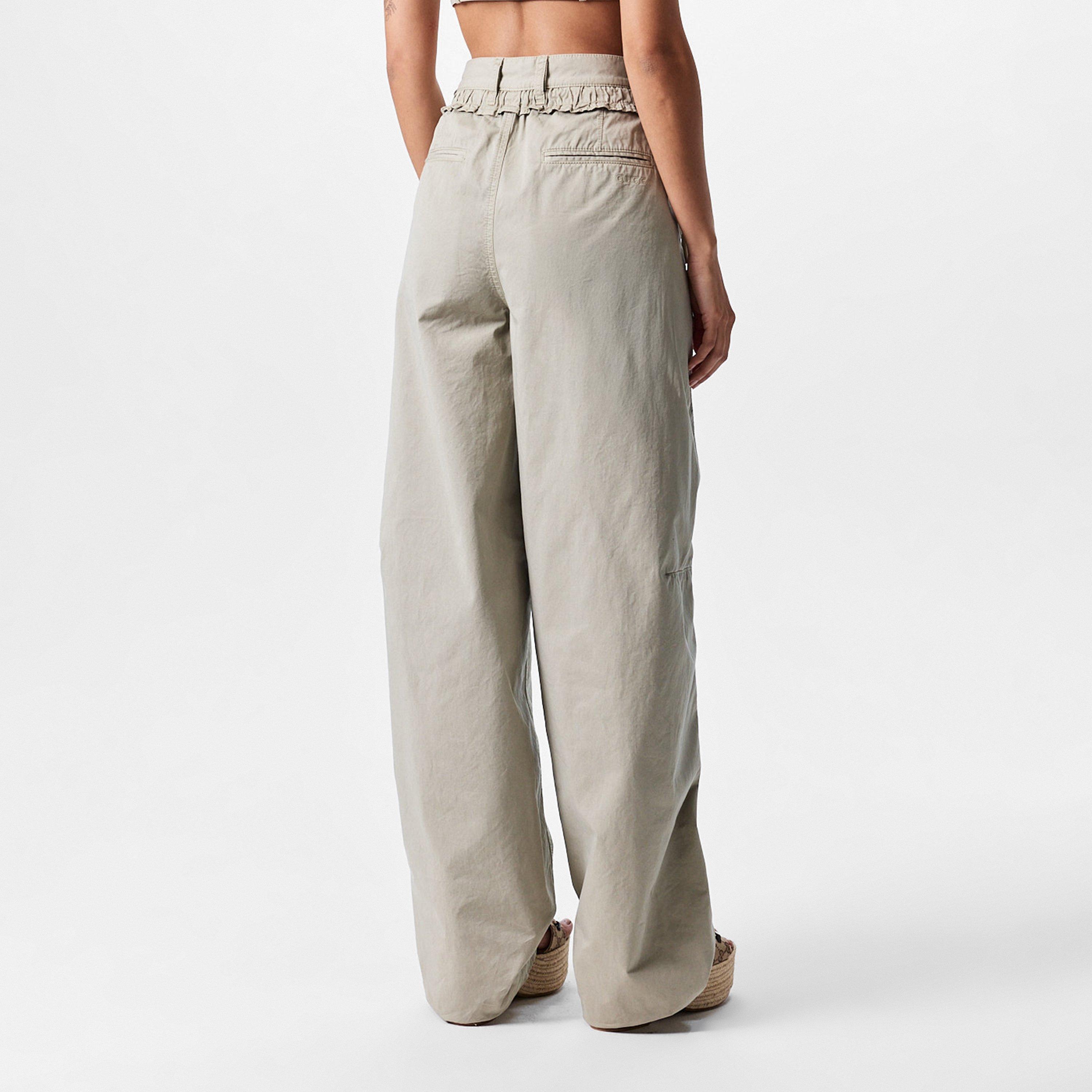 Olive Leaf - Gucci - Straight Leg Trousers - 4