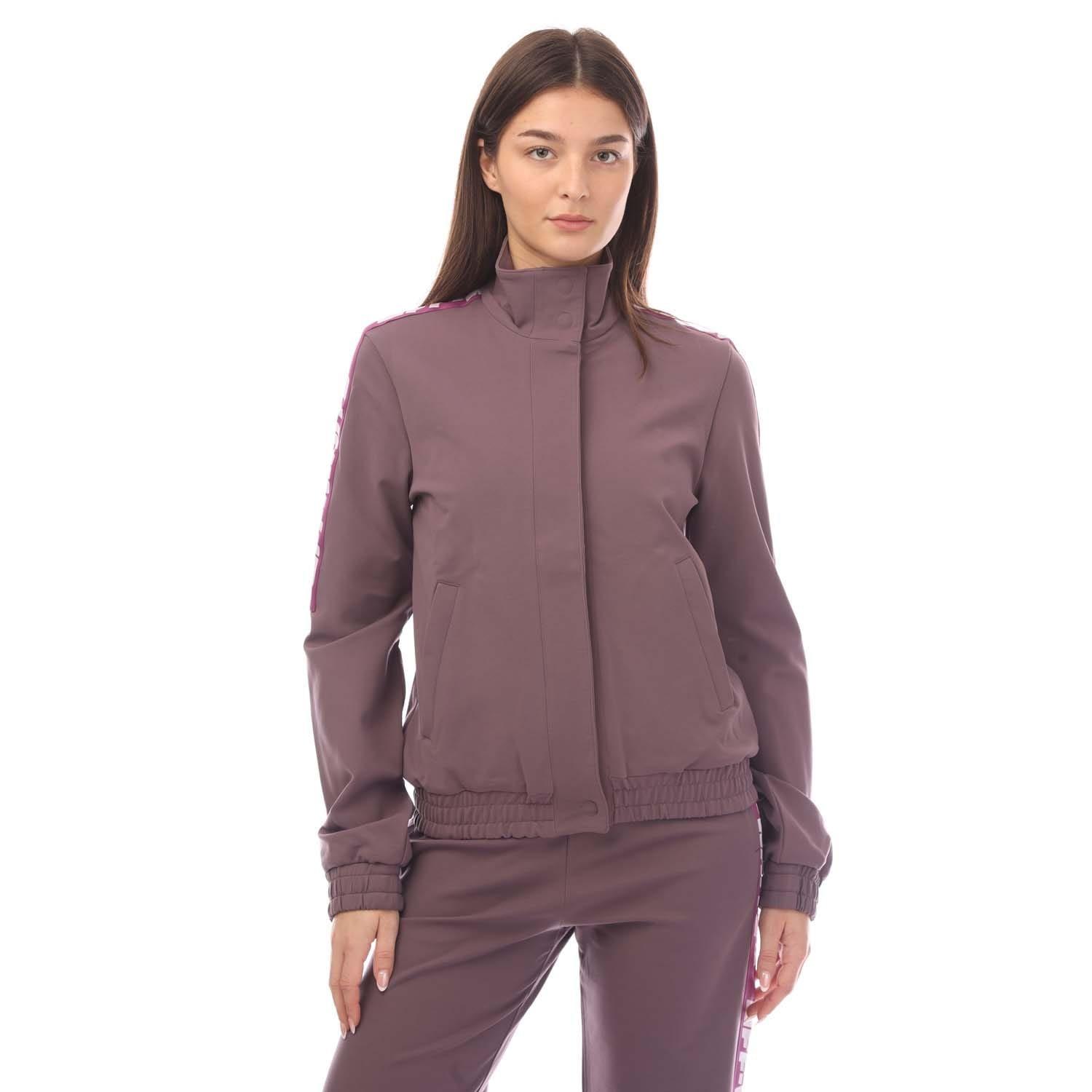 Violet - Off White - ATHL Logo Band Track Jacket - 1