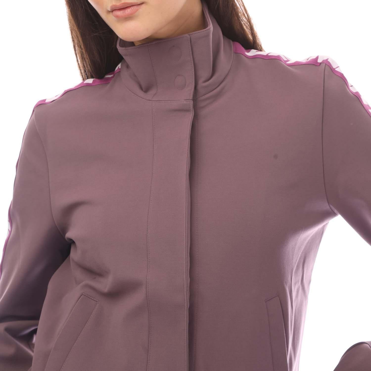 Violet - Off White - ATHL Logo Band Track Jacket - 3