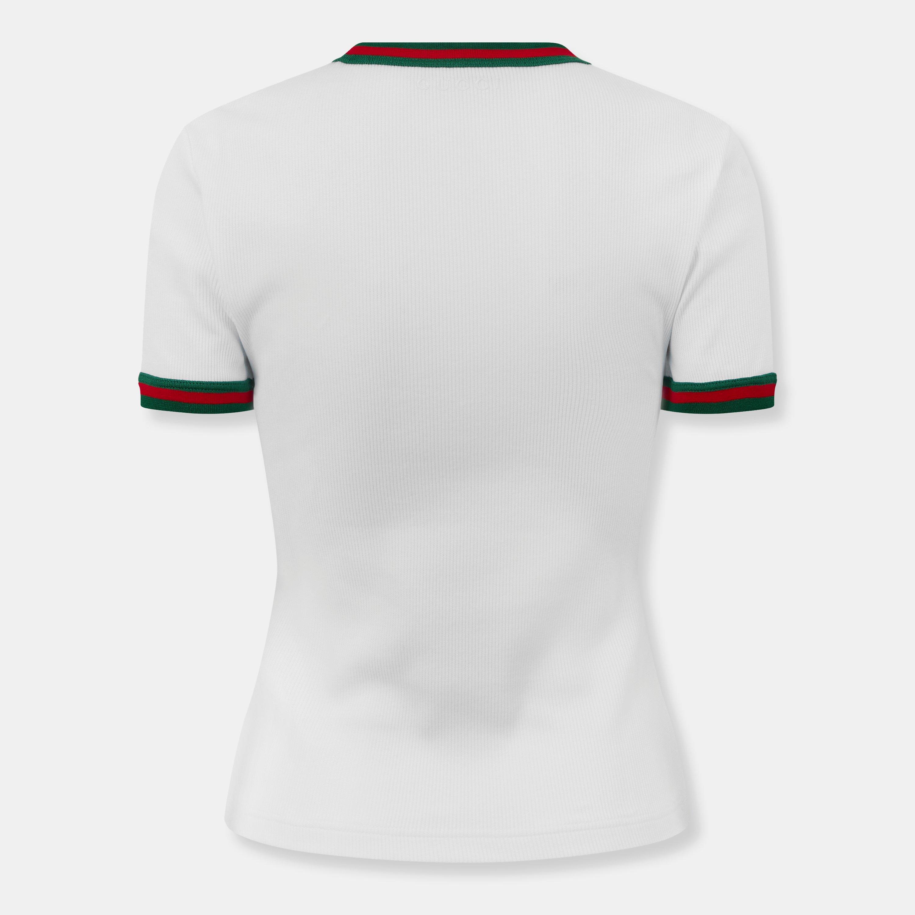 White/Mix - Gucci - Web Trim T-Shirt - 2