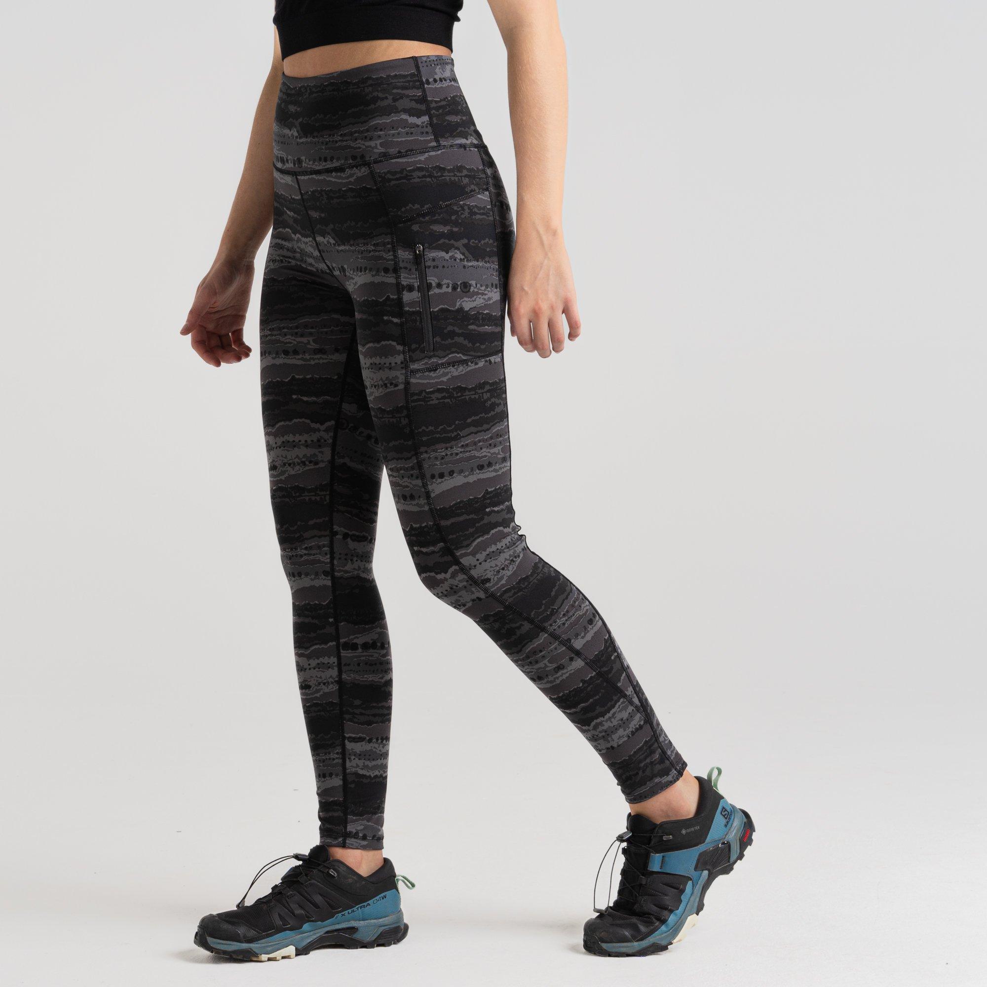 Craghoppers Women's Crag Kiwi Pro Leggings - Charcoal Prt - 8 R
