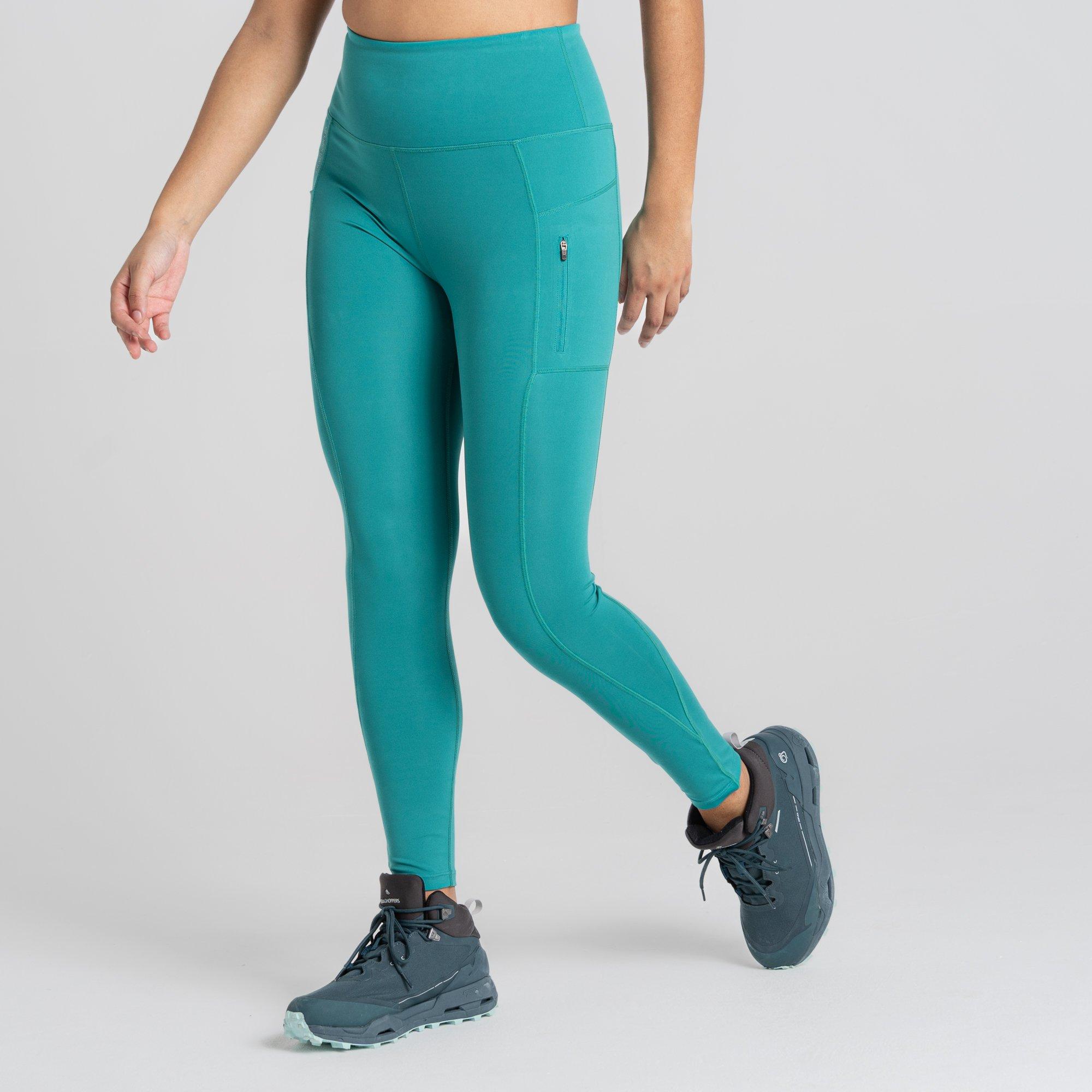 Craghoppers Women's Crag Kiwi Pro Leggings - Mystic Green - 14 R
