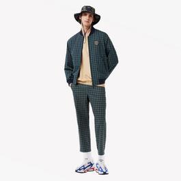 Lacoste Checked Harrington Bomber Jacket