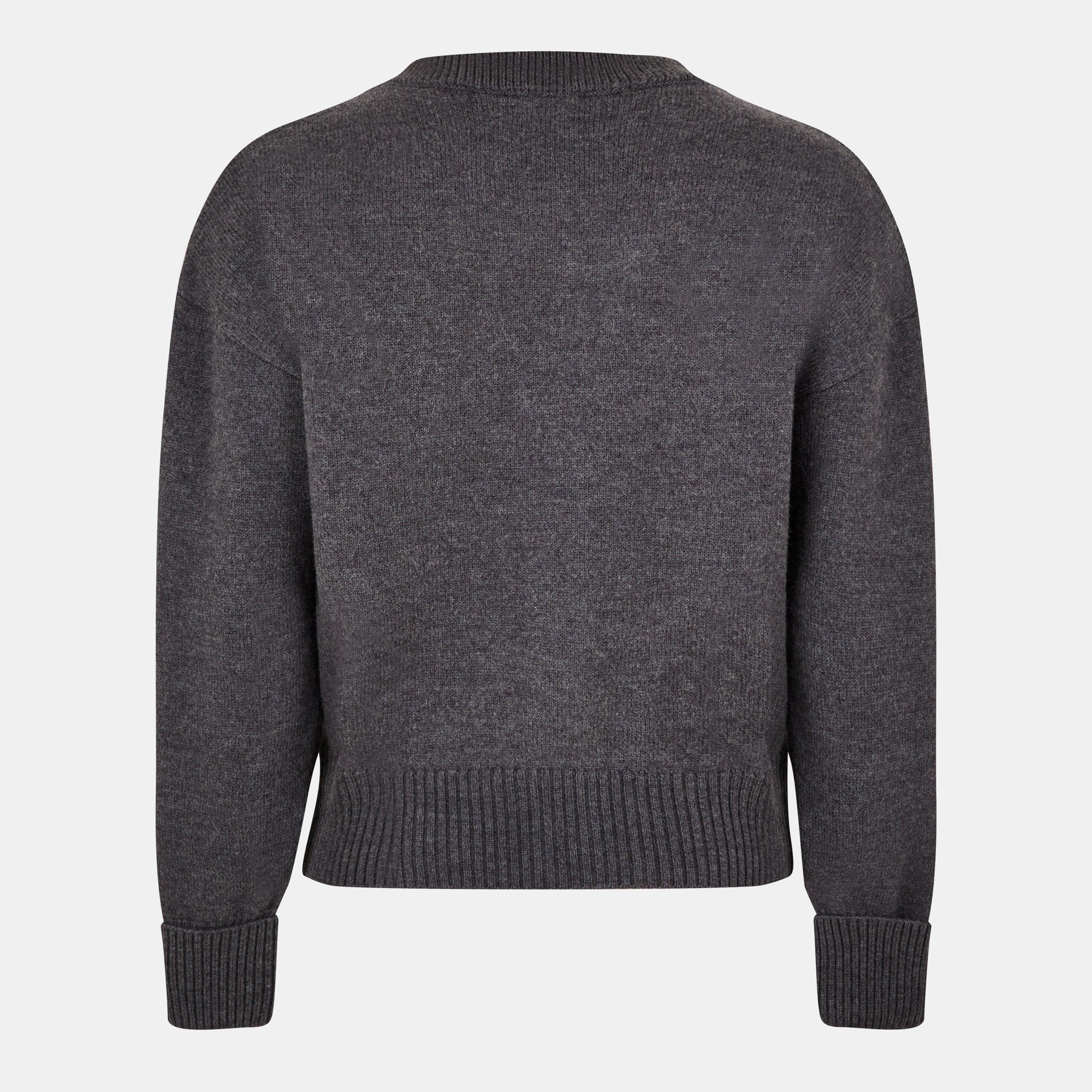 Grey - AMI Paris - Men's De Coeur Cardigan - 2