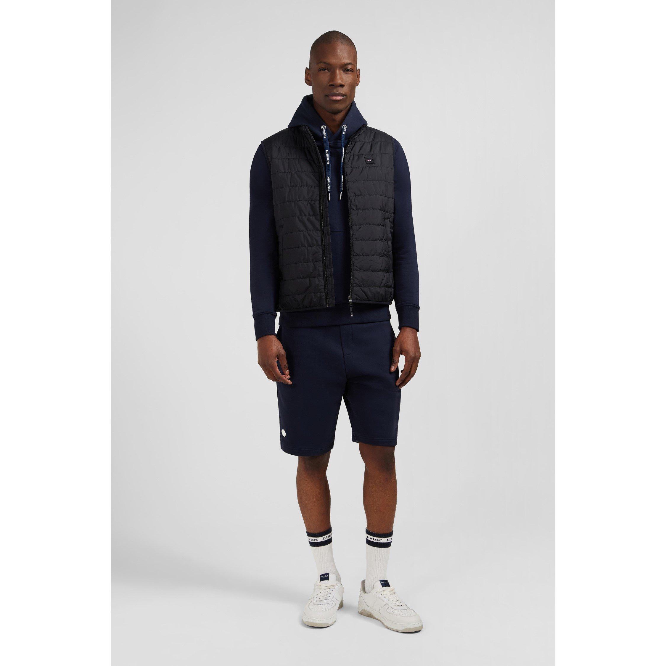 No - Eden Park - Men's Navy Blue Sleeveless Water-Repellent Puffa Jacket - 2