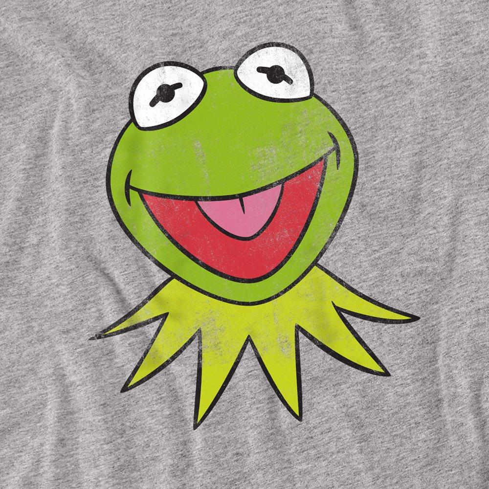 Light Grey - Disney - Muppets Kermit Head Long Sleeve T-Shirt Athletic - 2