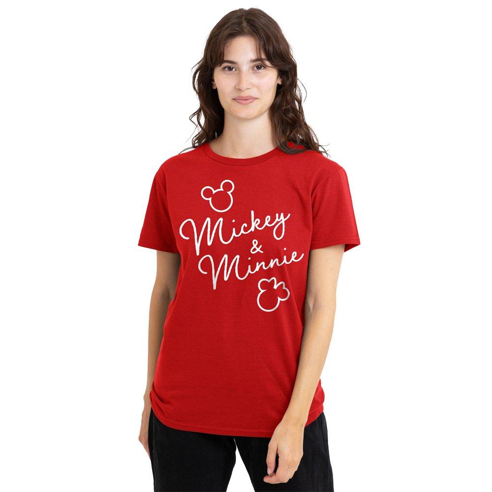 Red - Disney - Mickey And Minnie Classic Signatures T-Shirt Red - 1