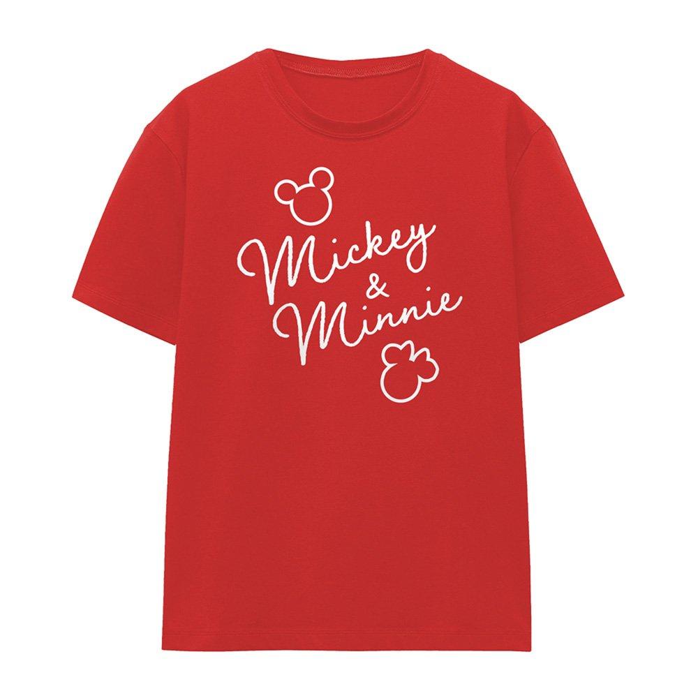 Red - Disney - Mickey And Minnie Classic Signatures T-Shirt Red - 4