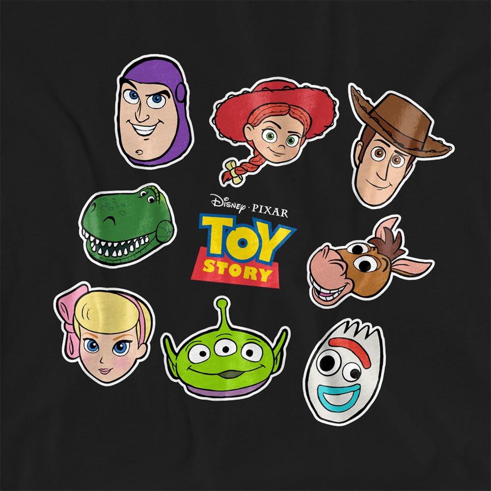 Black - Disney - Toy Story Character Face Cutouts T Shirt Black - 2