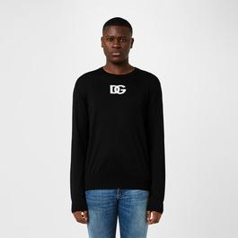 Dolce and Gabbana Round Neck Virgin Wool Sweater