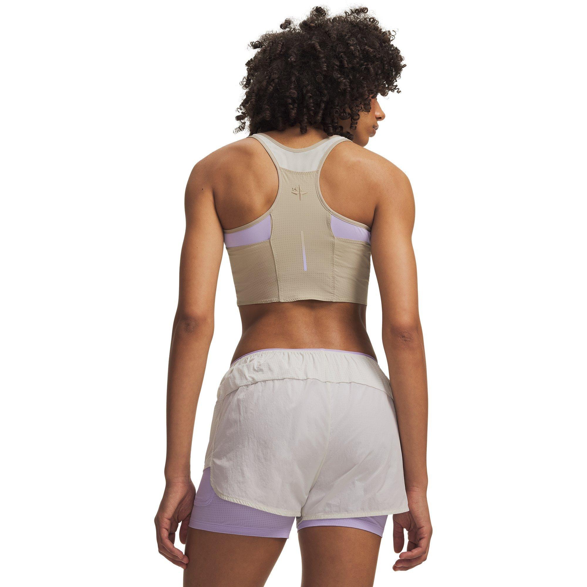 Khaki/Purple - Under Armour - UA Trail Run Tank Ld63 - 2