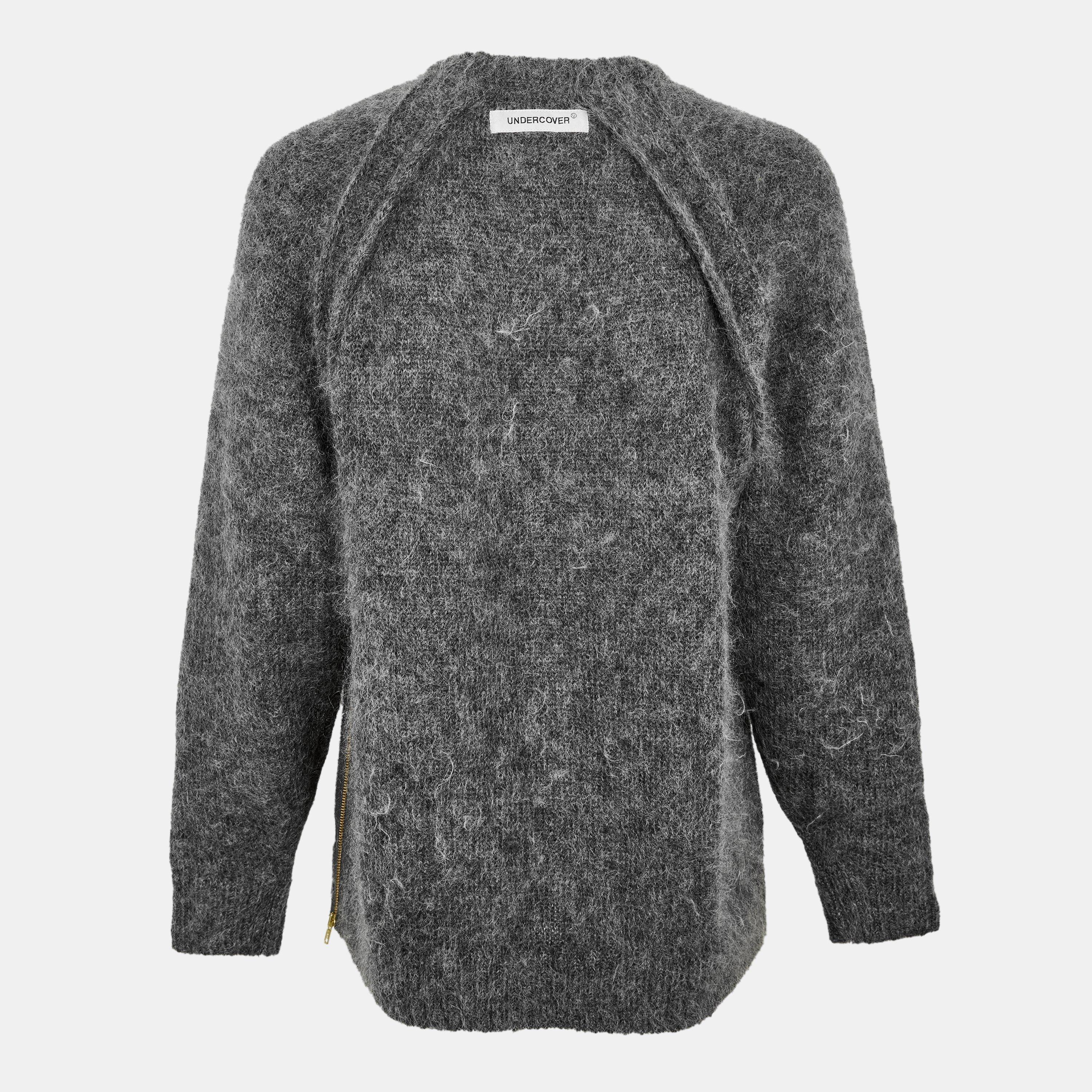 Charcoal - Undercover - Men's Streetwear Crew Neck Jumper - 2
