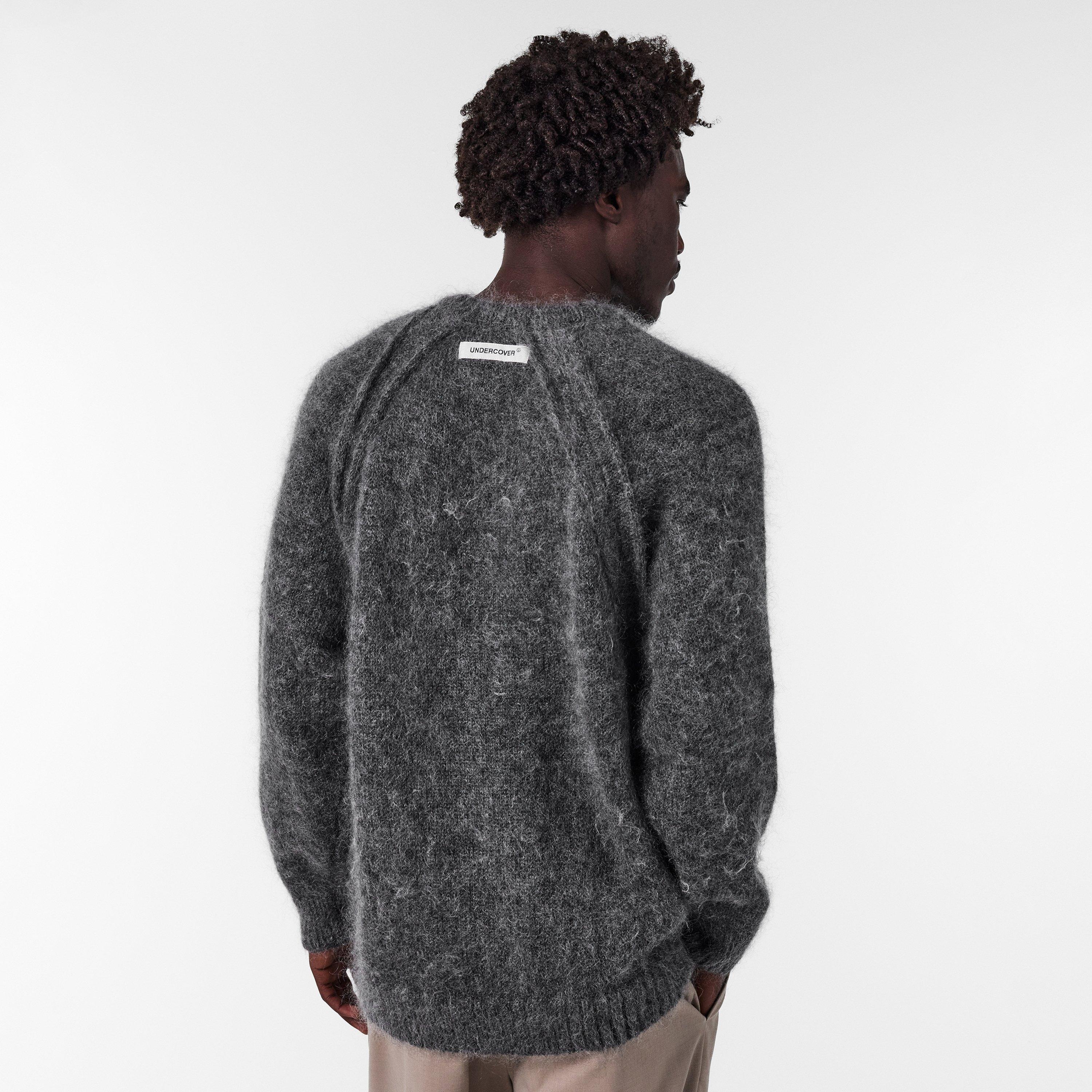 Charcoal - Undercover - Men's Streetwear Crew Neck Jumper - 4