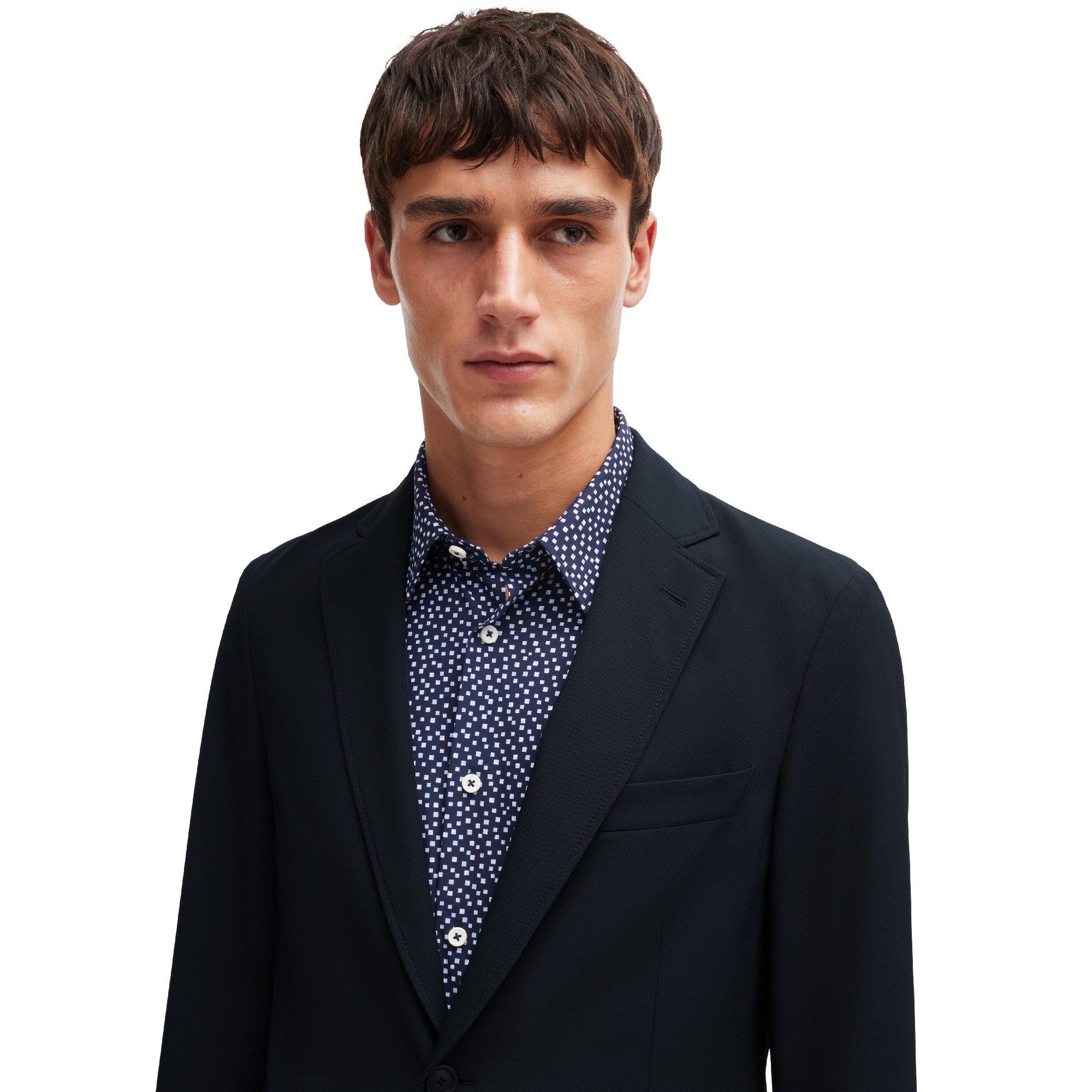 Dark Blue - Boss - Men's Formal Jacket - 4