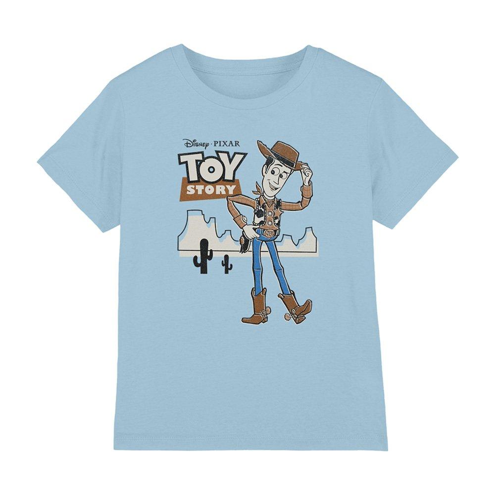 Light Blue - Disney - Toy Story Woody Canyon Kids T-Shirt Light Blue - 1