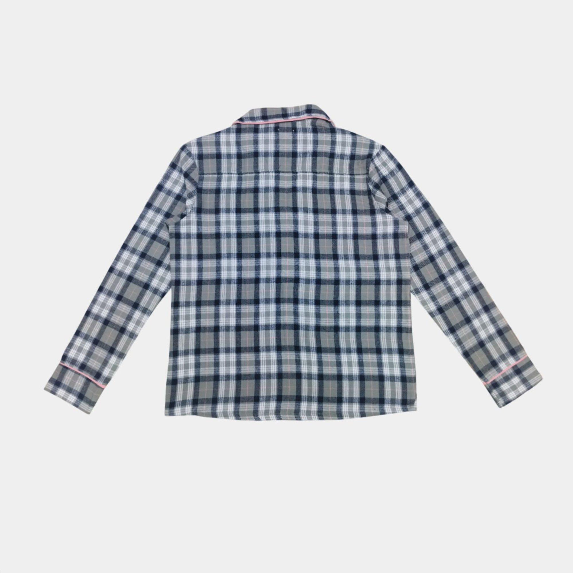 Grey/Pink - Linea - Star Cotton Long Sleeve Pyjama Set - 3