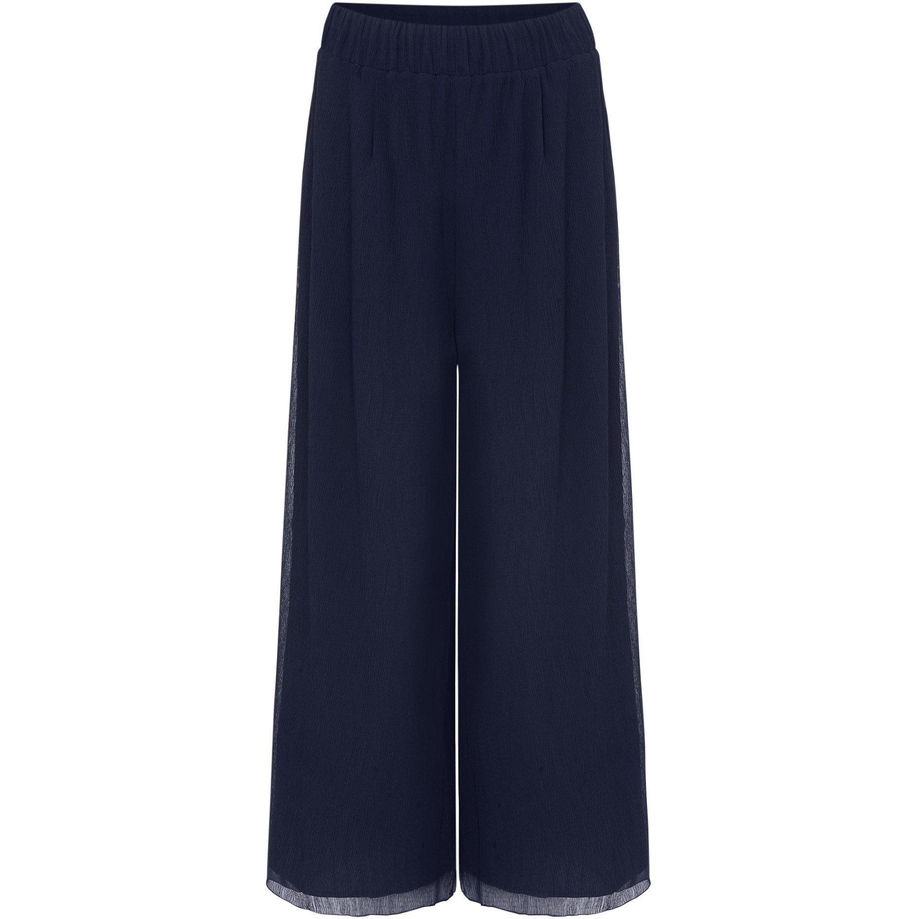 Phase Eight Aster Plisse Trousers Co-ord In French Navy