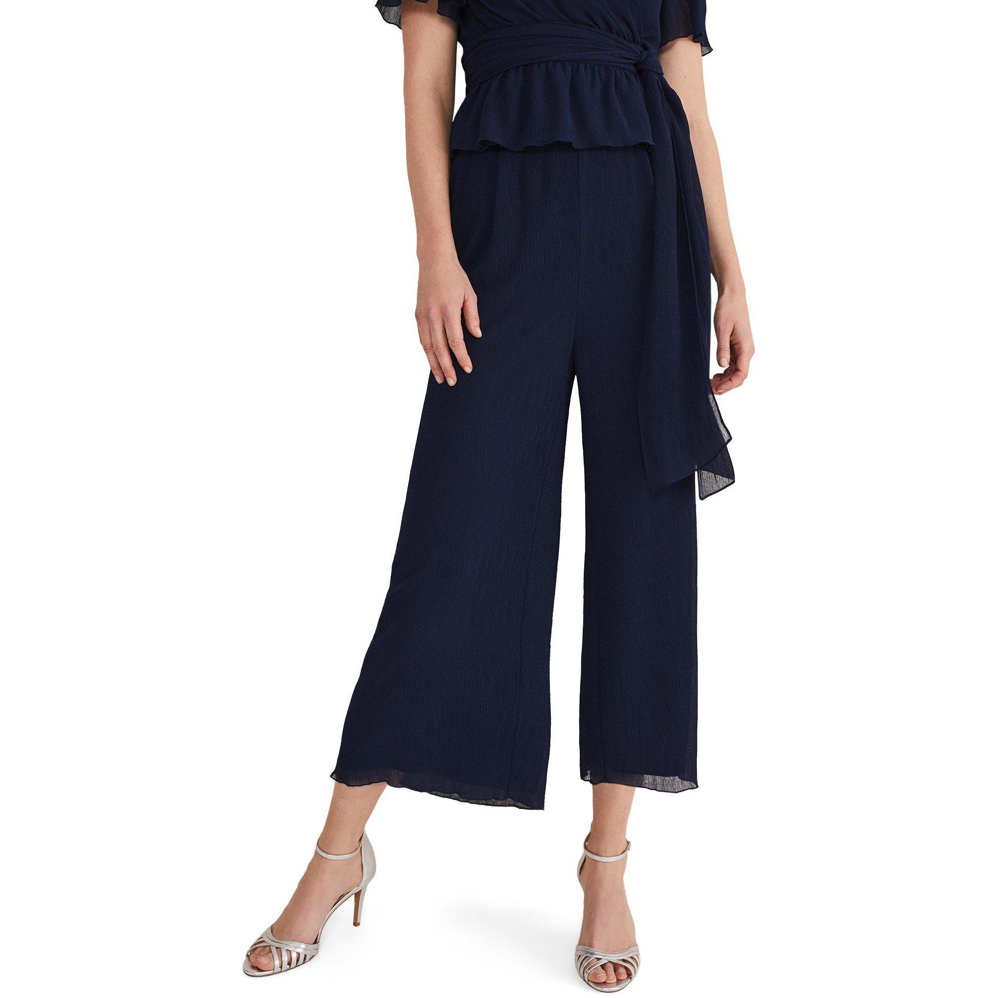 French Navy - Phase Eight - Aster Plisse Trousers Co-ord - 2