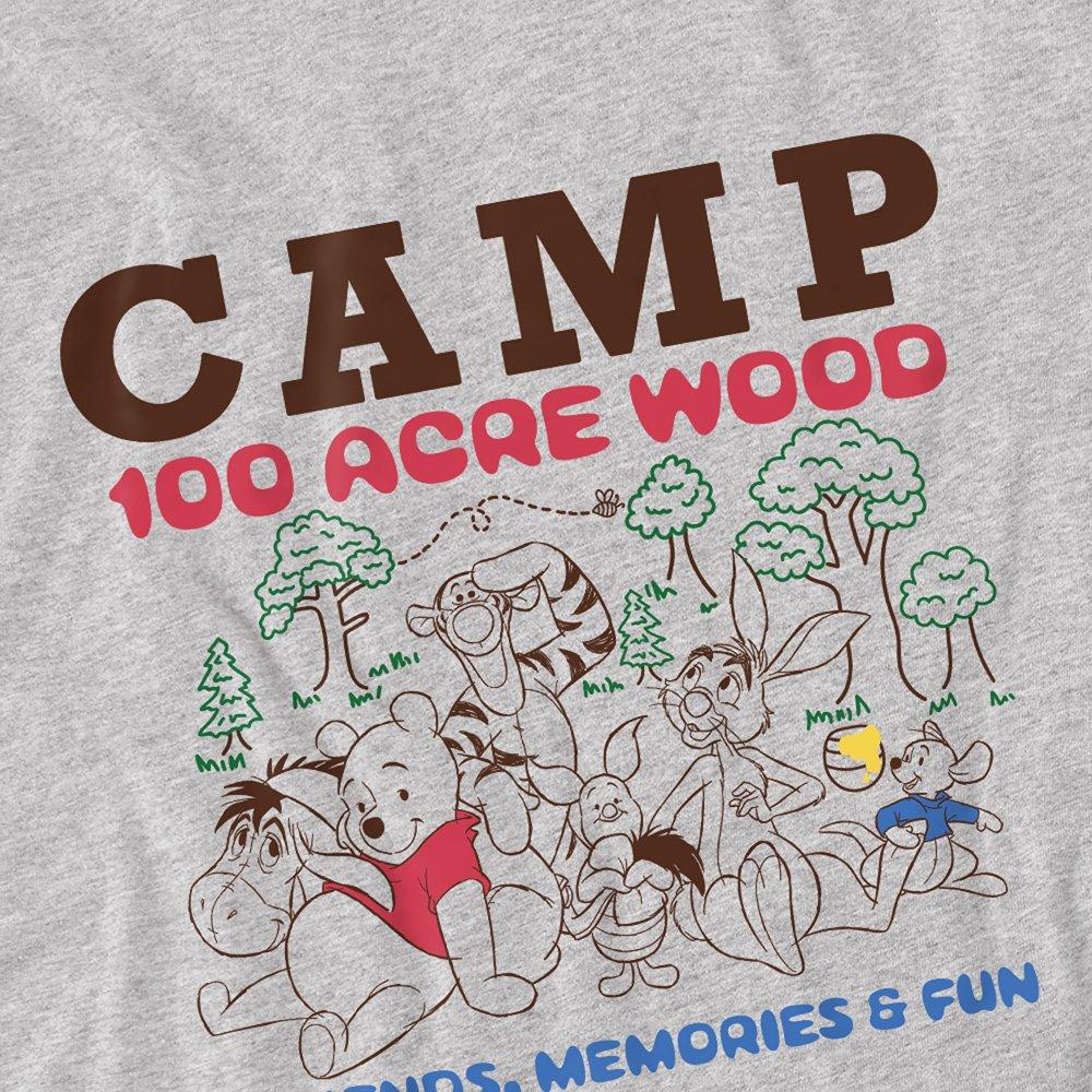 Light Grey - Disney - Winnie The Pooh Camp 100 Acre Woods Kids Tee Athl - 2