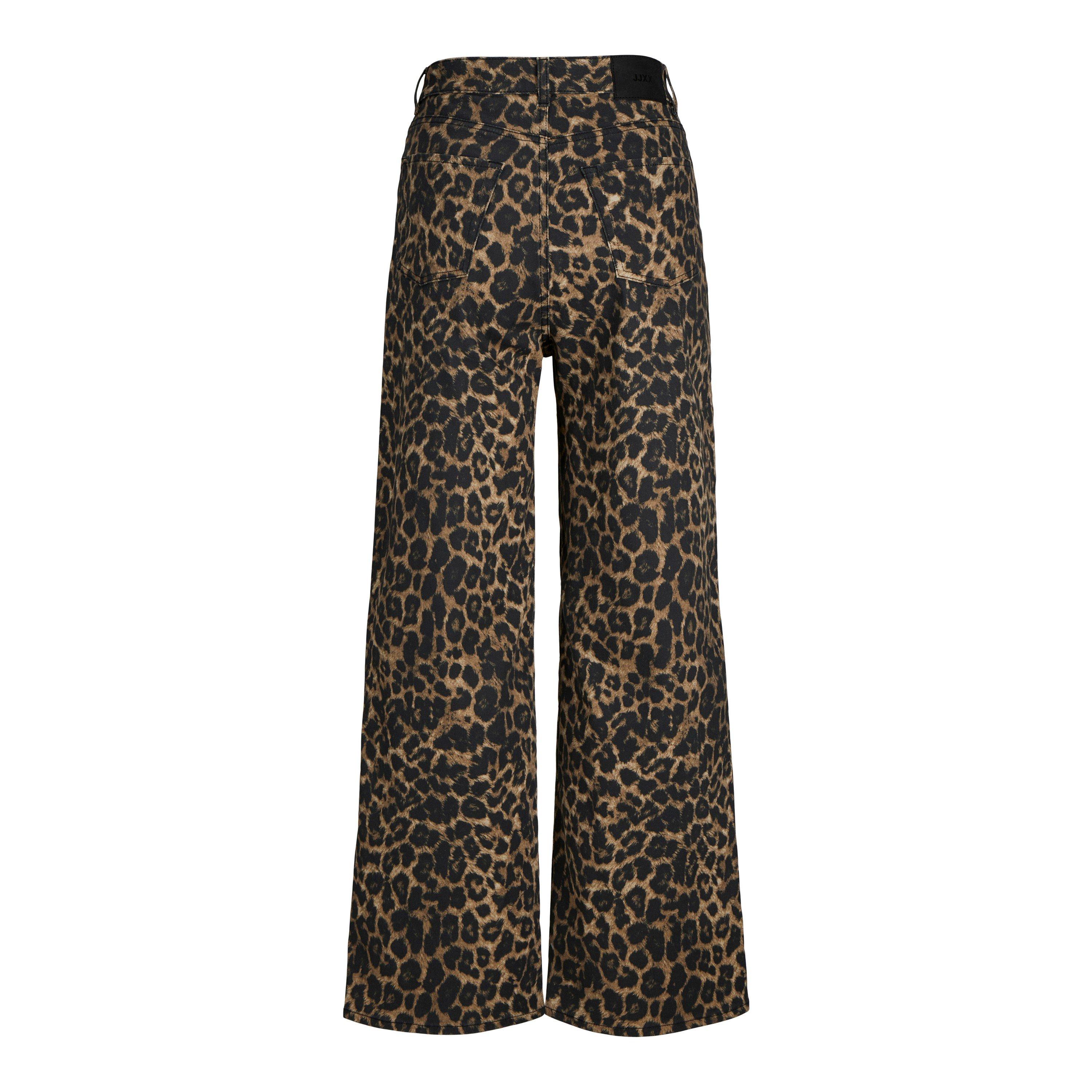 JJXX Women's Tokyo Leopard Wide Leg Jeans | Sports Direct