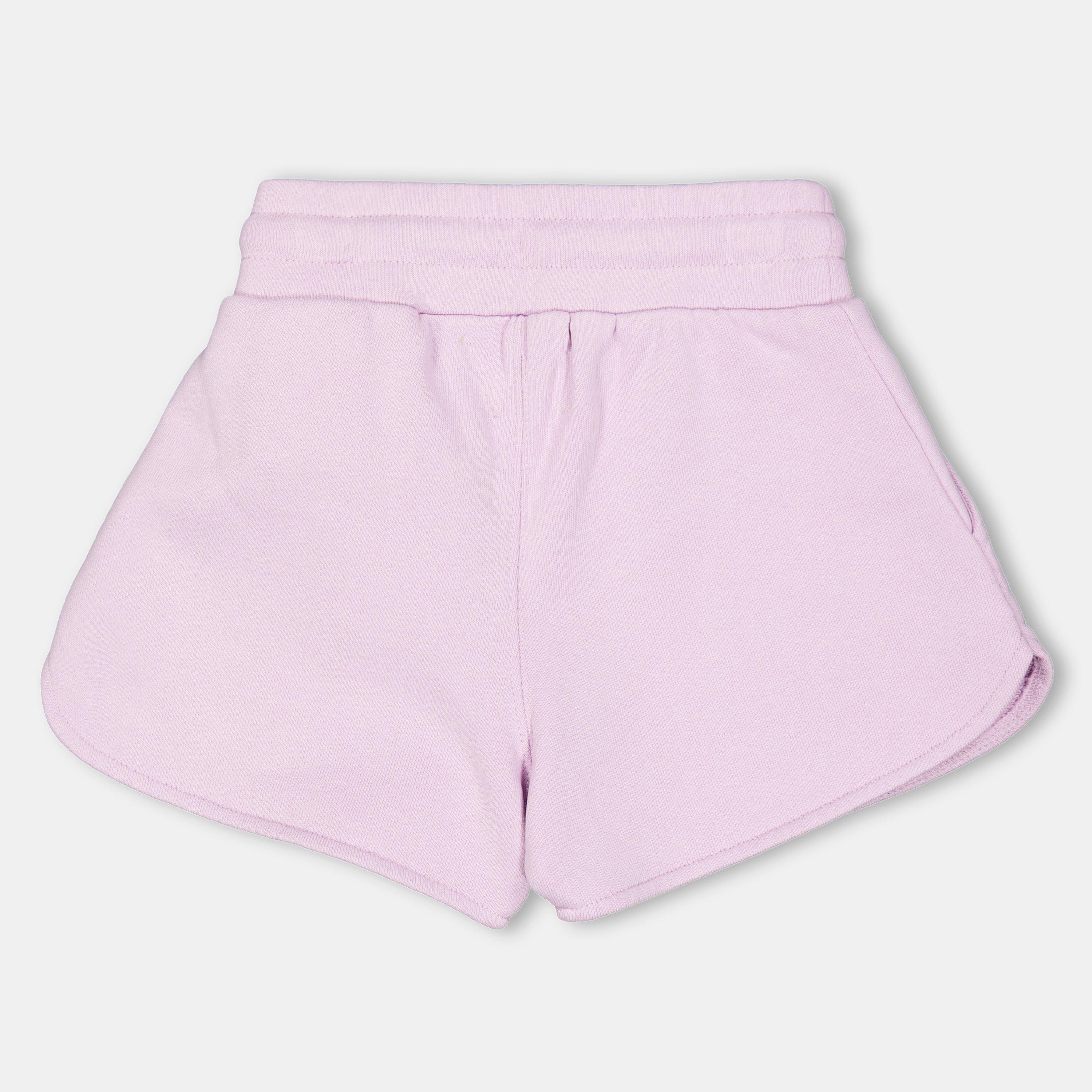 Lilac/Pink - Off White - Kids Fleece Shorts - 2