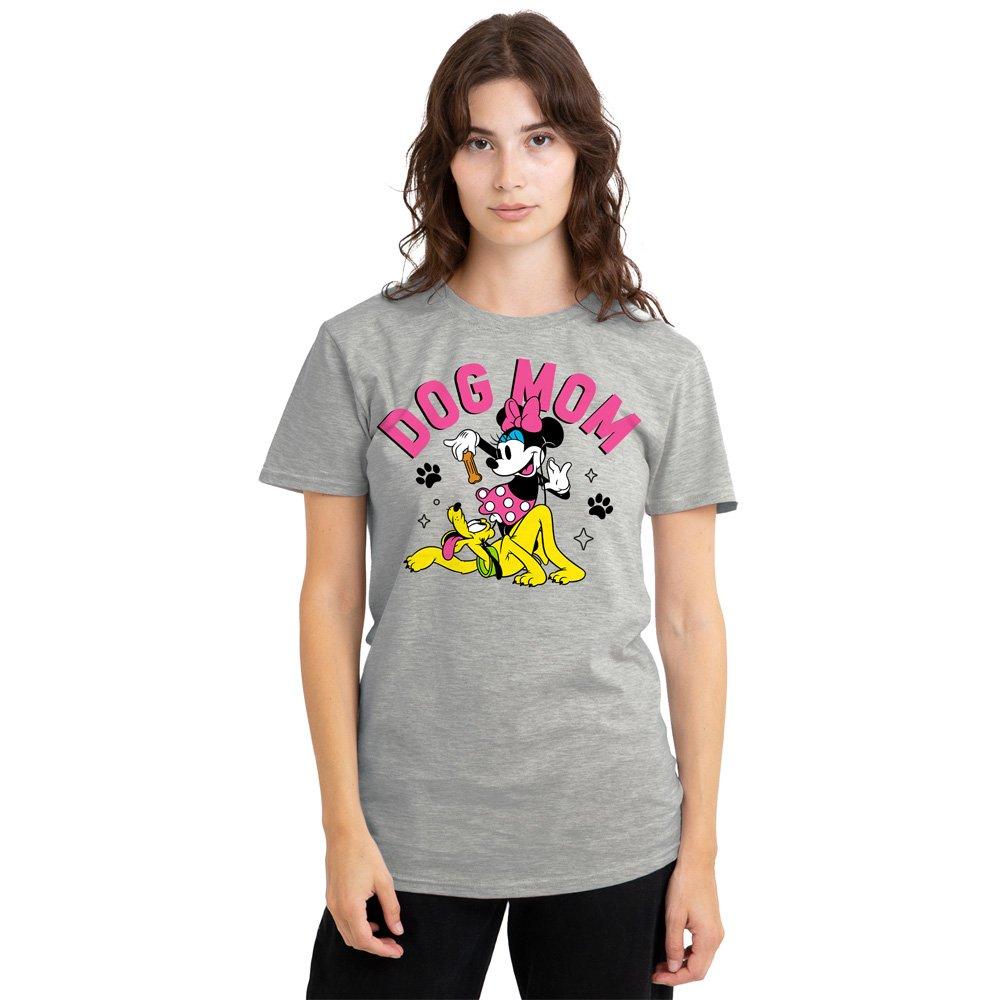 Light Grey - Disney - Minnie Mouse Dog Mom T-Shirt Athletic Heather - 1