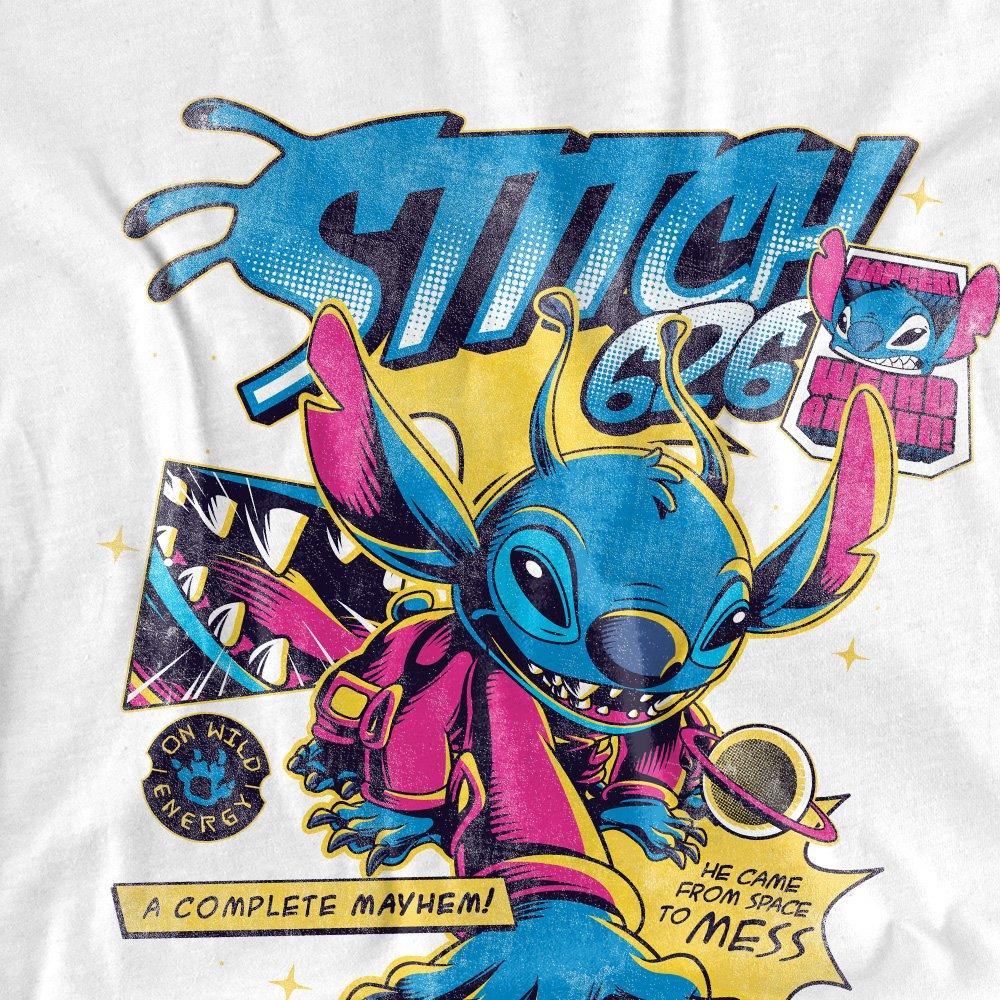 White - Disney - Lilo And Stitch 626 Comic Long Sleeve T-Shirt Whi - 2