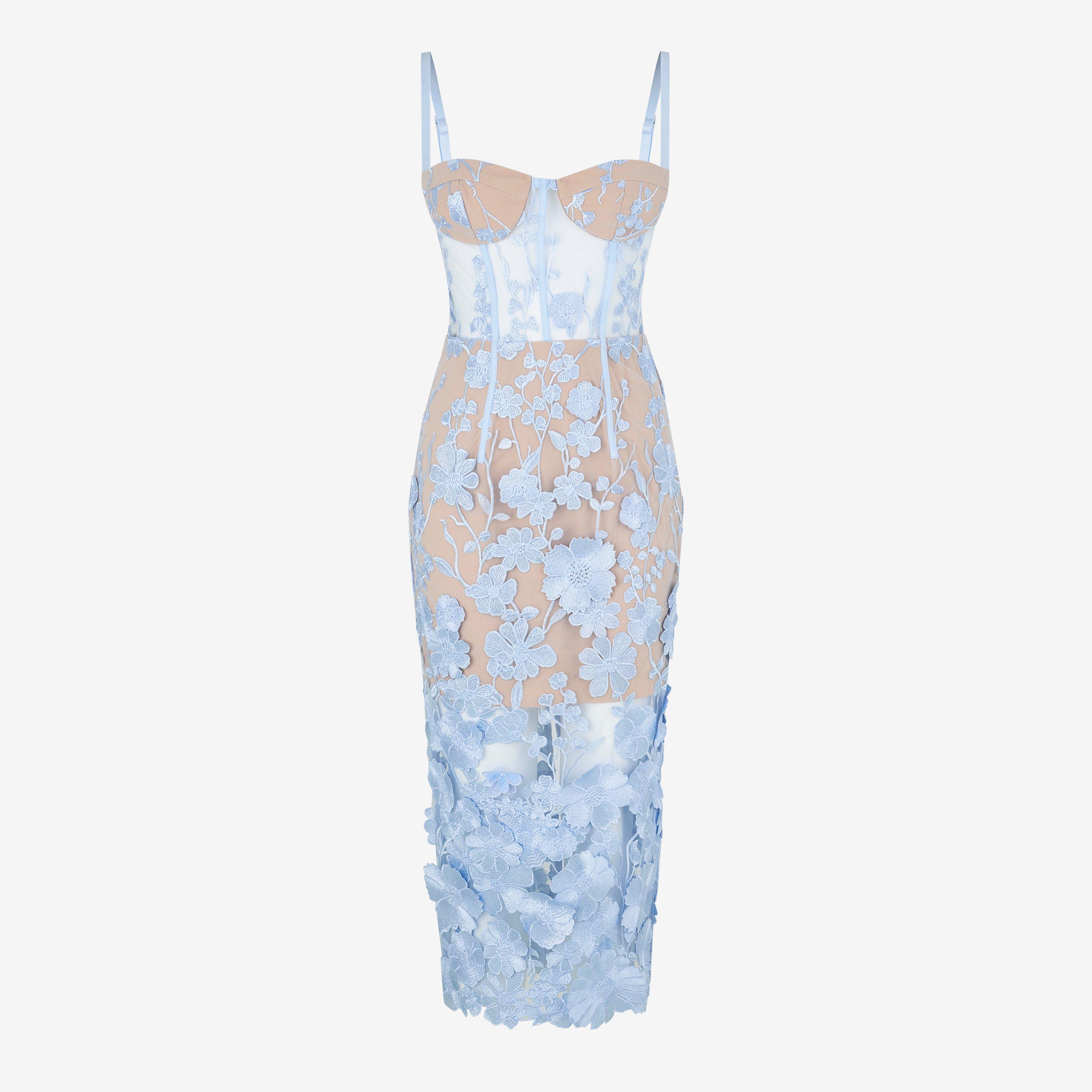 Blue - Jarlo - Women's Mila Corset Dress - 1