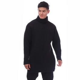Off White Micro Boucle Turtleneck Sweatshirt