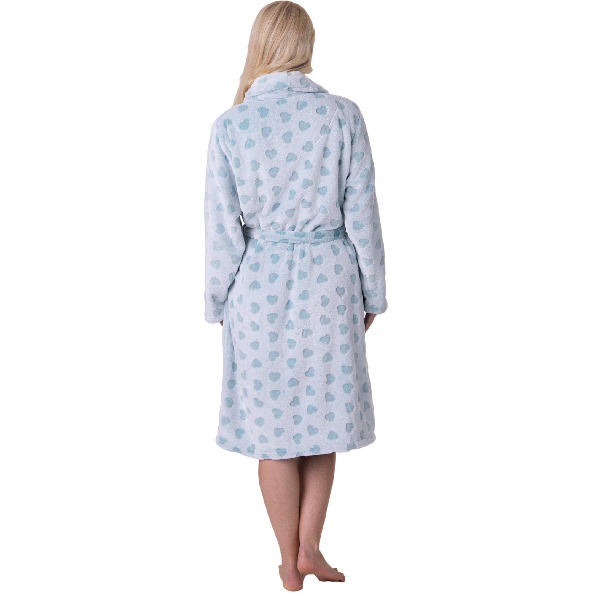 Aqua Heart - Camille - Supersoft Fleece Bathrobe with Shawl Collar & Pockets - 3