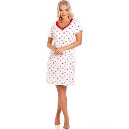 Camille Short Sleeved Knee Length Nightshirt