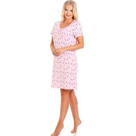 Camille Short Sleeved Knee Length Nightshirt