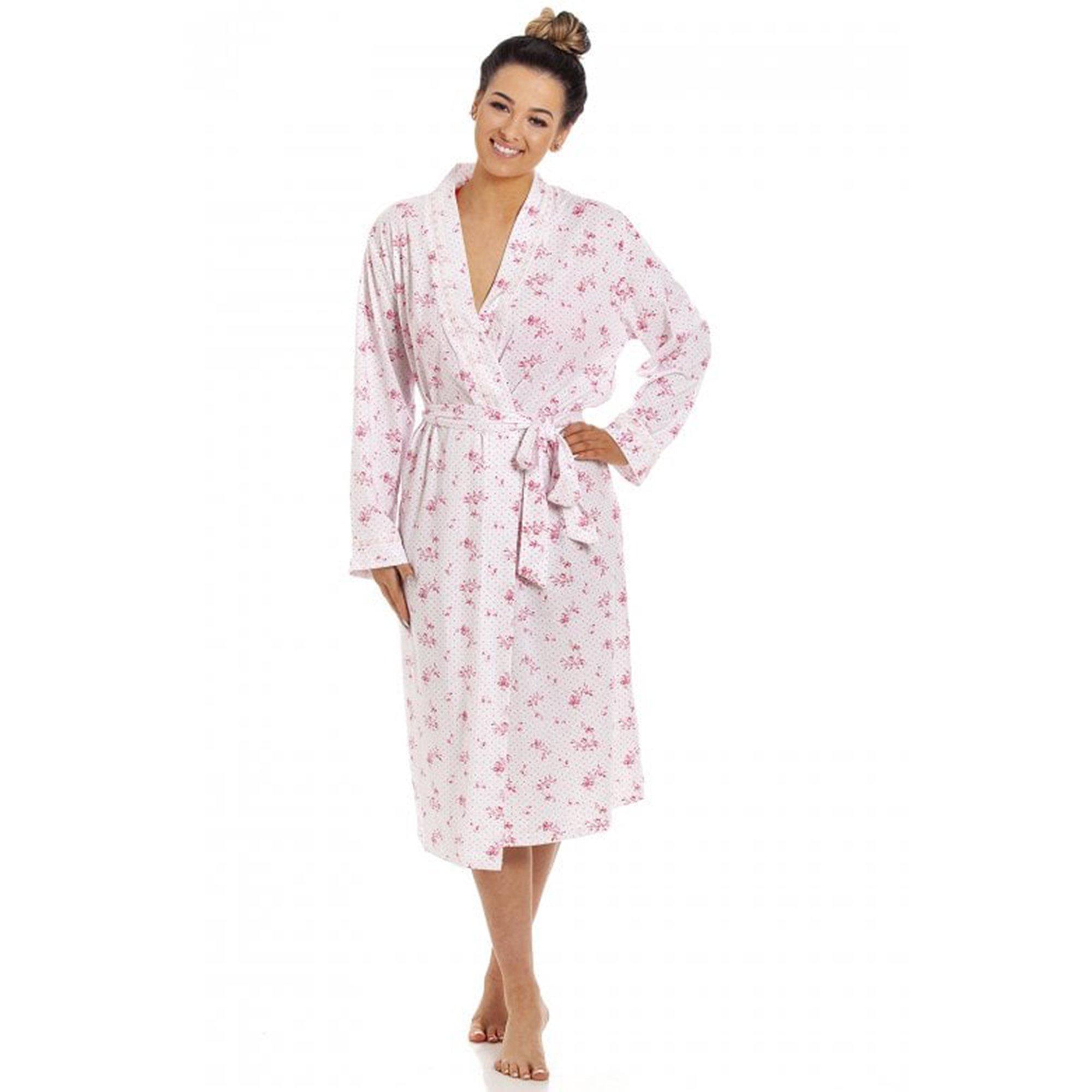 Pink - Camille - Cotton Lightweight Floral Wrap - 1