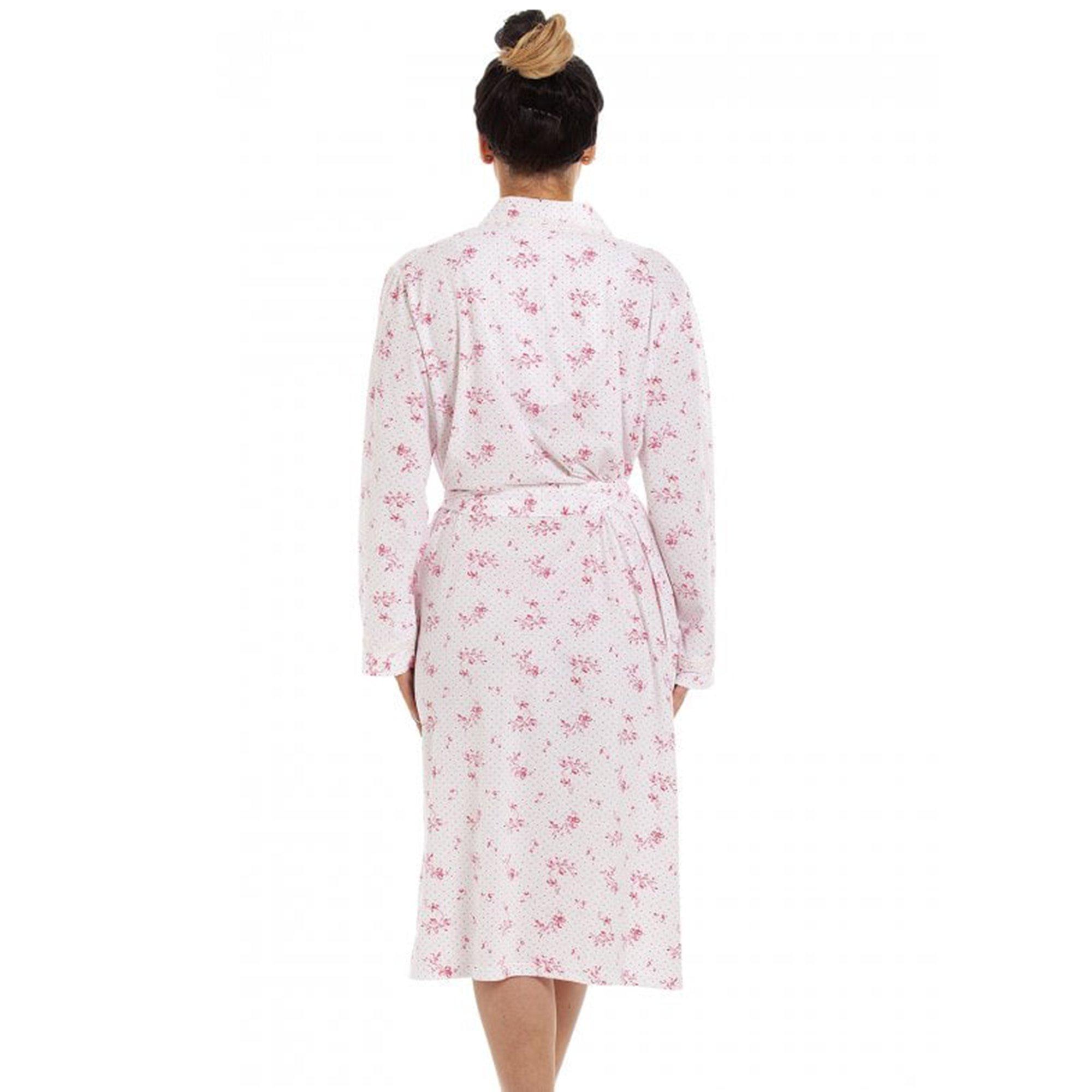 Pink - Camille - 100% Cotton Lightweight Floral Wrap - 3