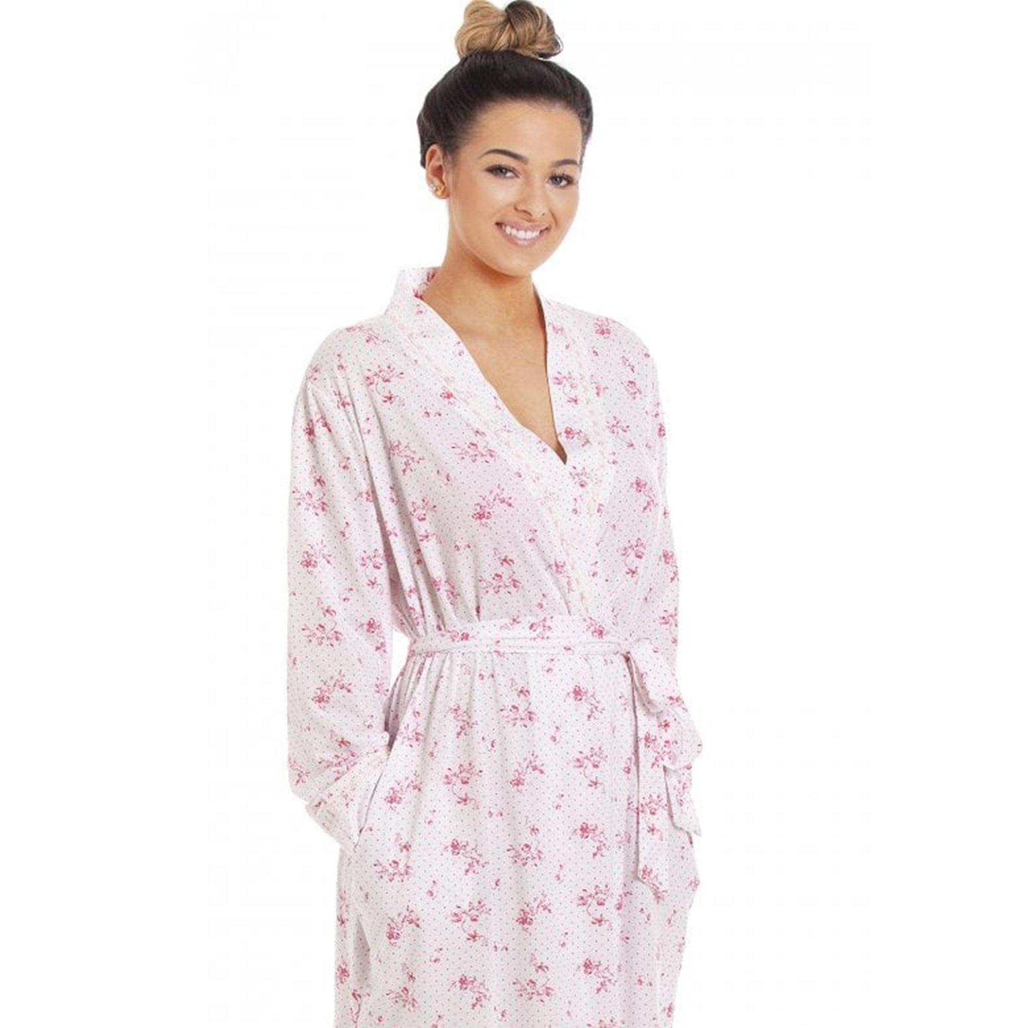 Pink - Camille - 100% Cotton Lightweight Floral Wrap - 4