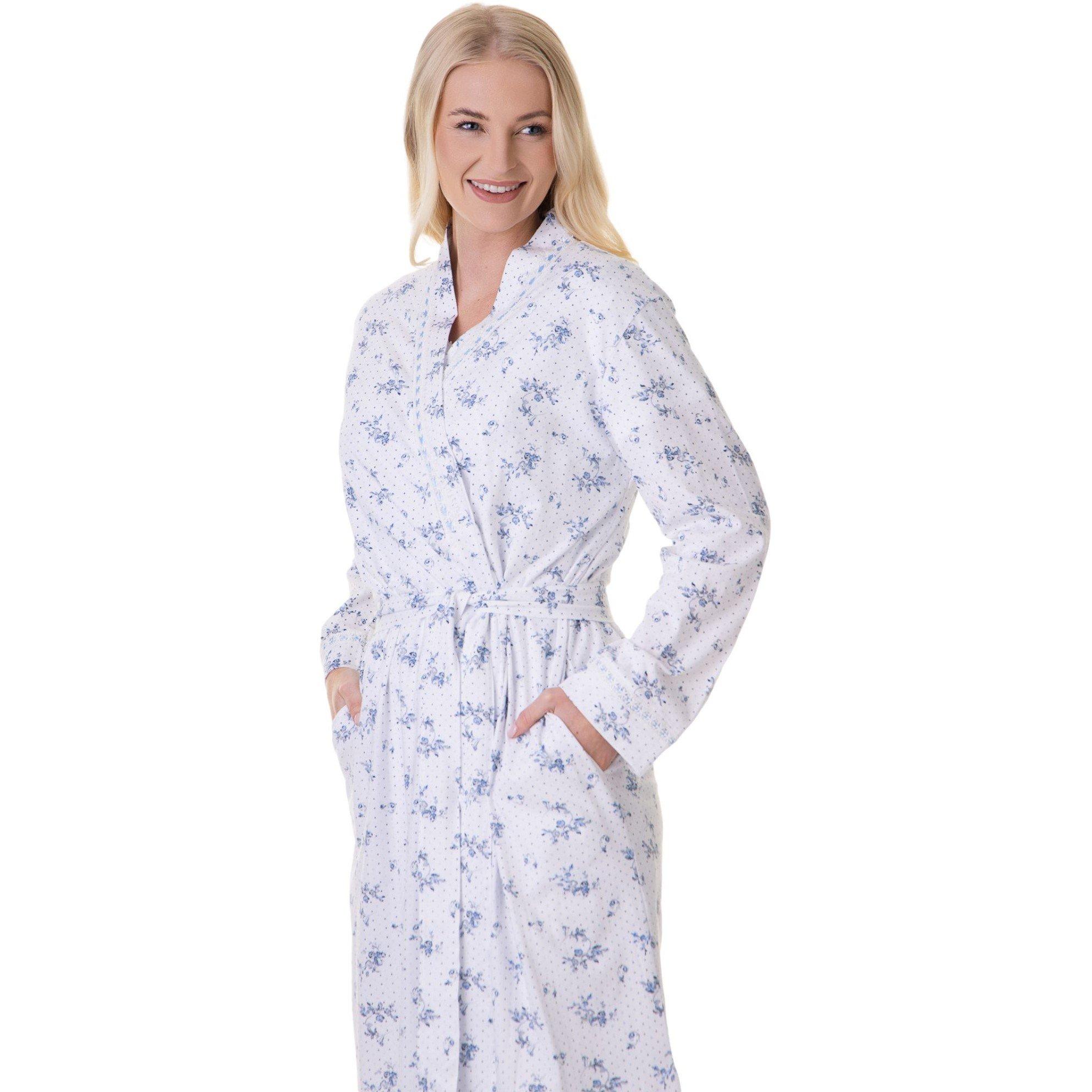 Navy - Camille - Cotton Lightweight Floral Wrap - 2