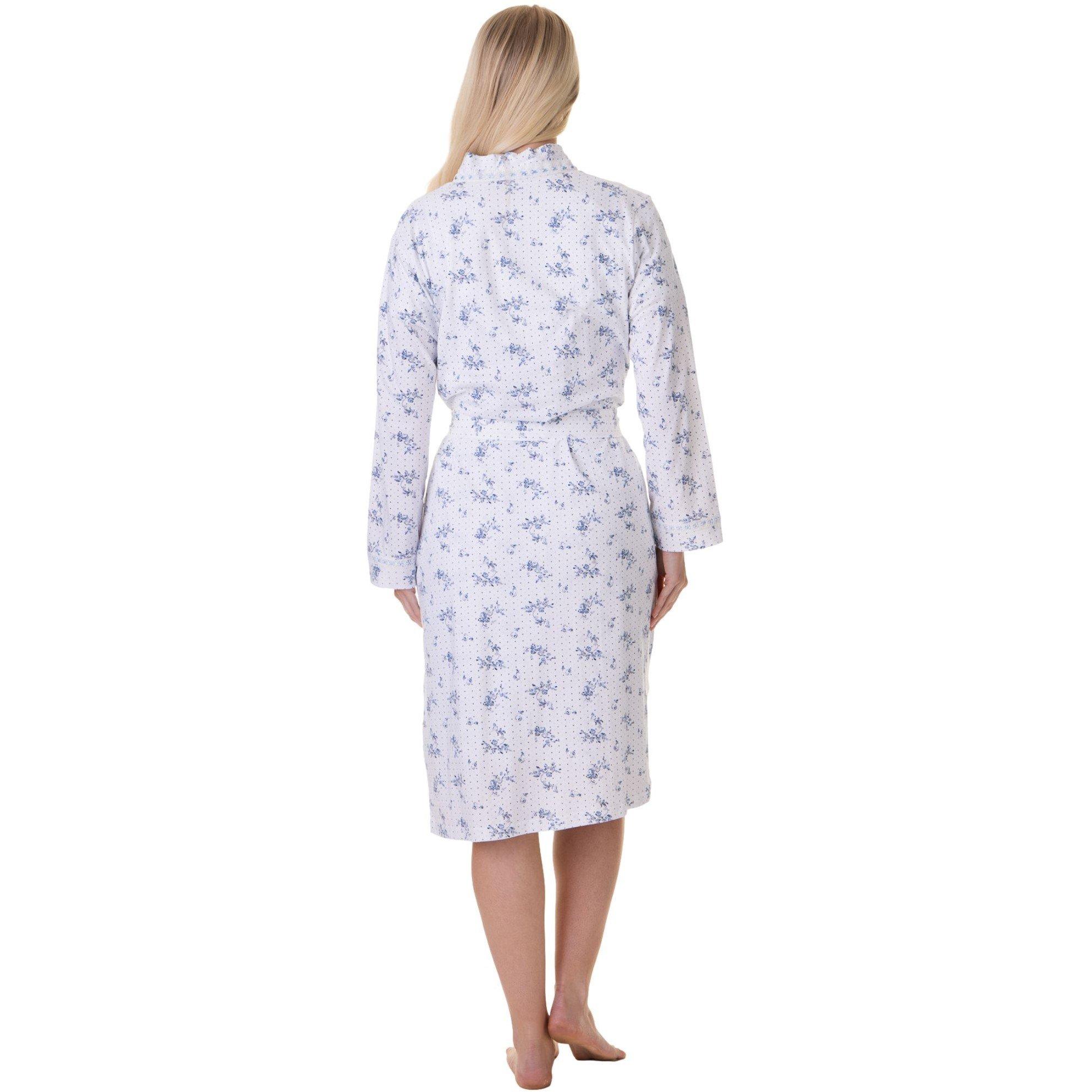 Navy - Camille - Cotton Lightweight Floral Wrap - 3