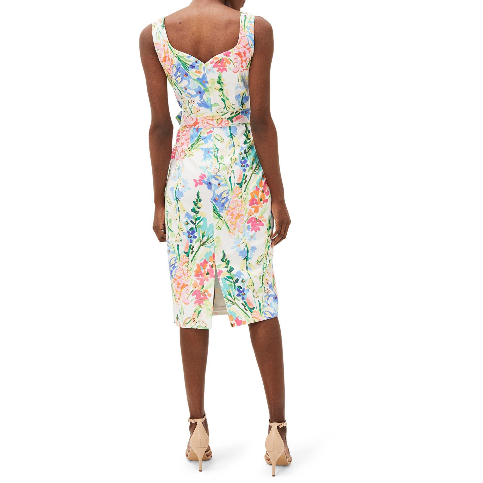 Ivory Multi - Phase Eight - Serina Floral Midi Dress - 2