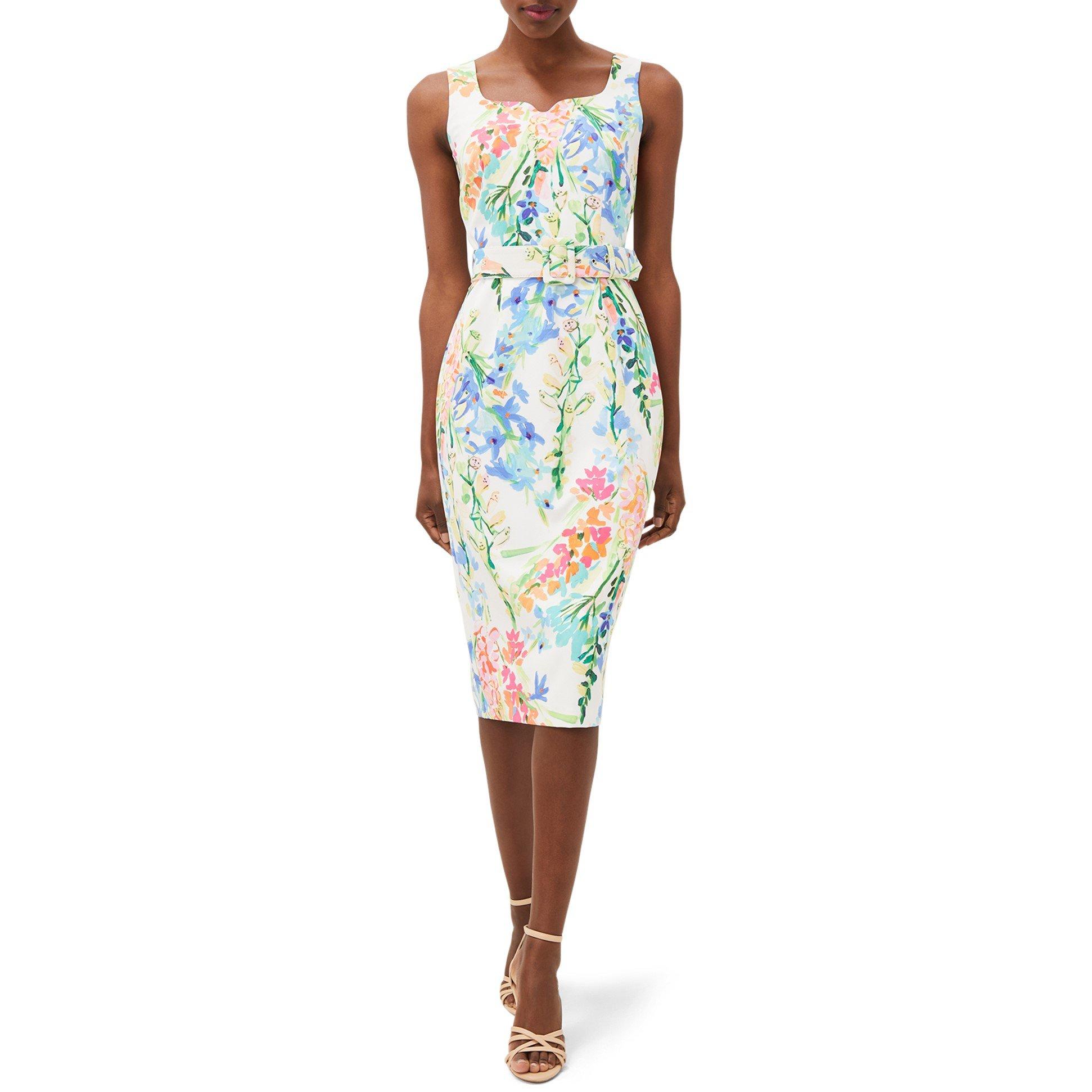 Ivory Multi - Phase Eight - Serina Floral Midi Dress - 3