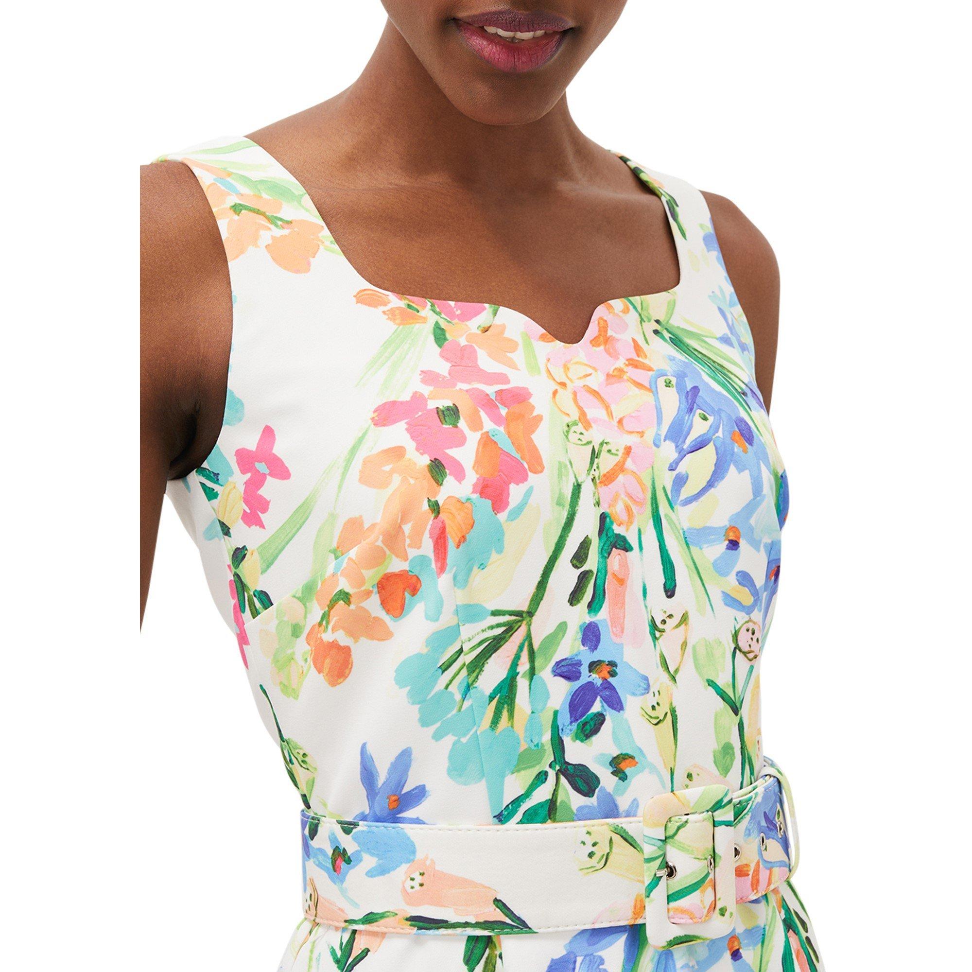 Ivory Multi - Phase Eight - Serina Floral Midi Dress - 5