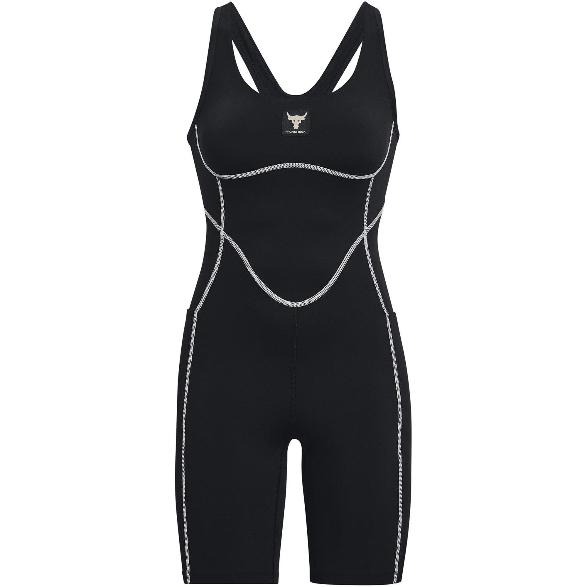 Black/Ivory - Under Armour - Project Rock Unitard Womens - 1