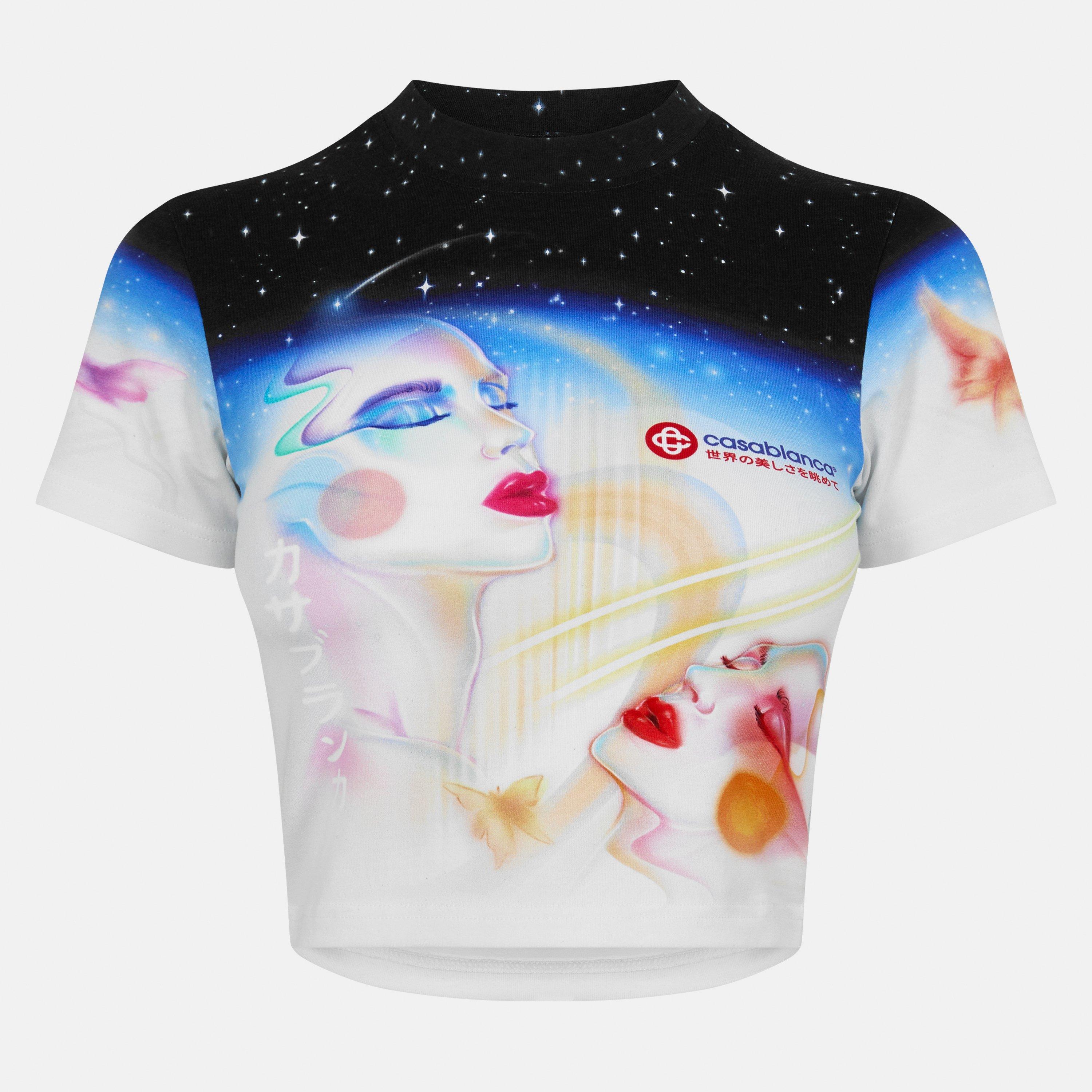 Multi - Casablanca - Women's Casa Galactic Baby Tee - 1