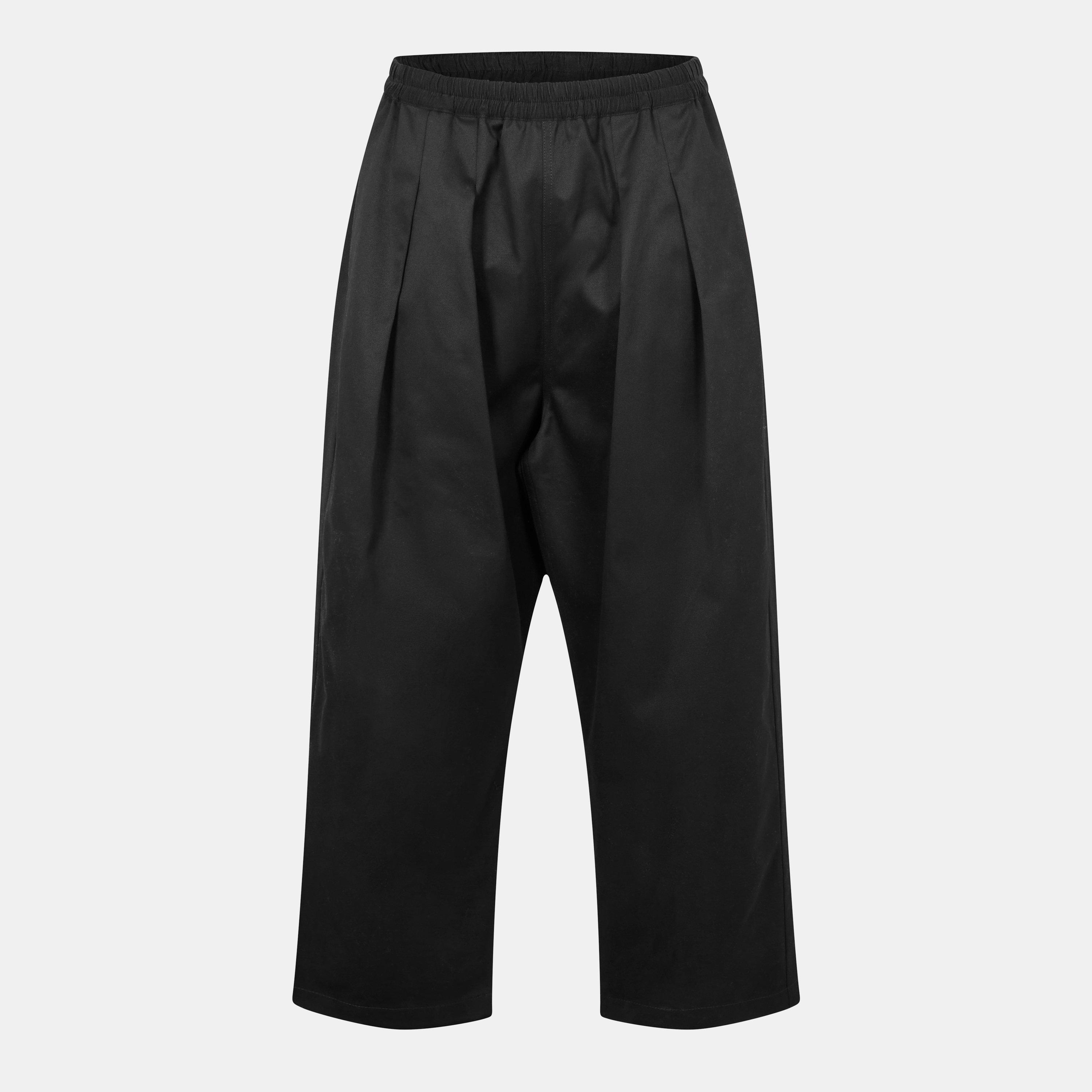 Black - Maison Margiela - Men's Contemporary Fit Pleated Trousers - 1