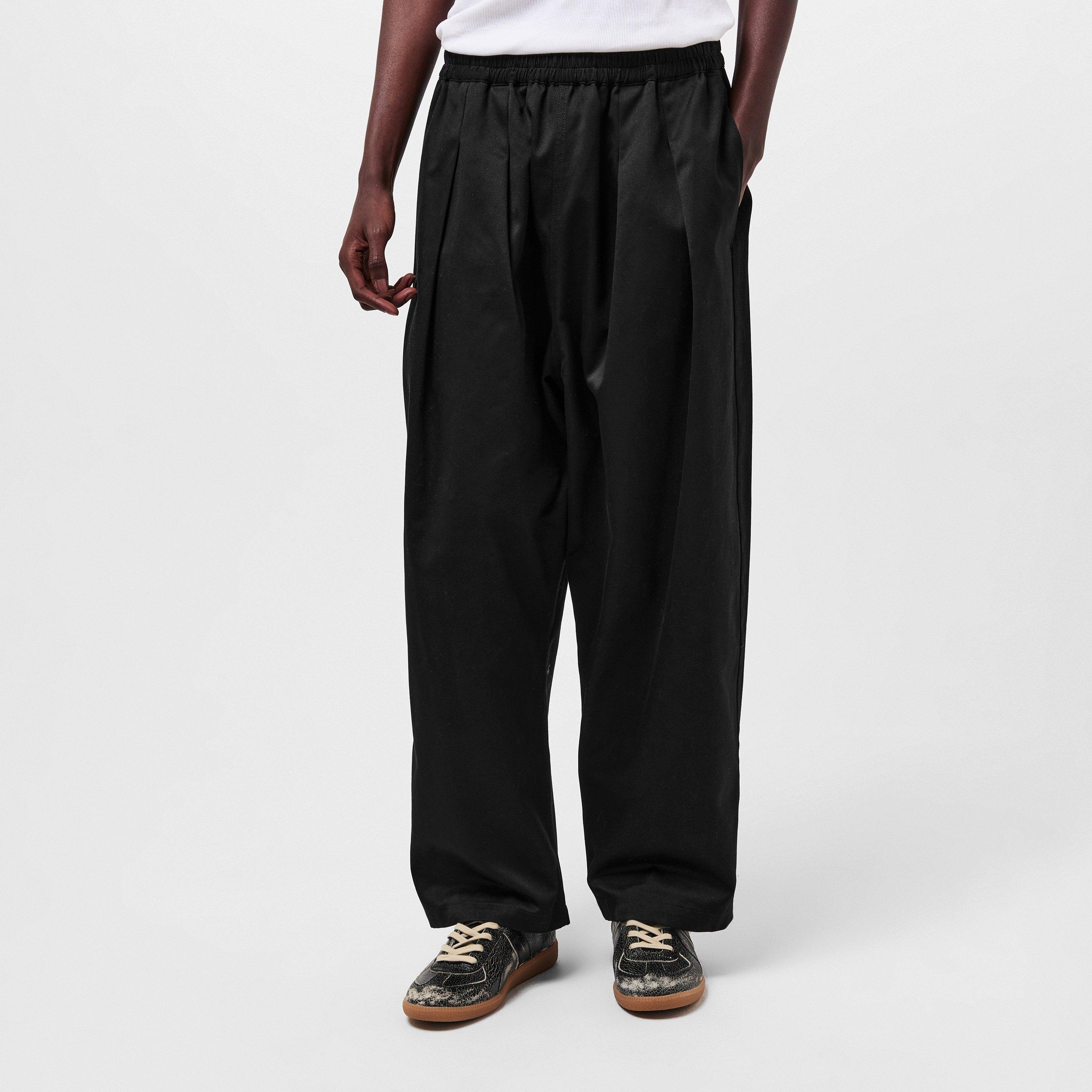 Black - Maison Margiela - Men's Contemporary Fit Pleated Trousers - 3