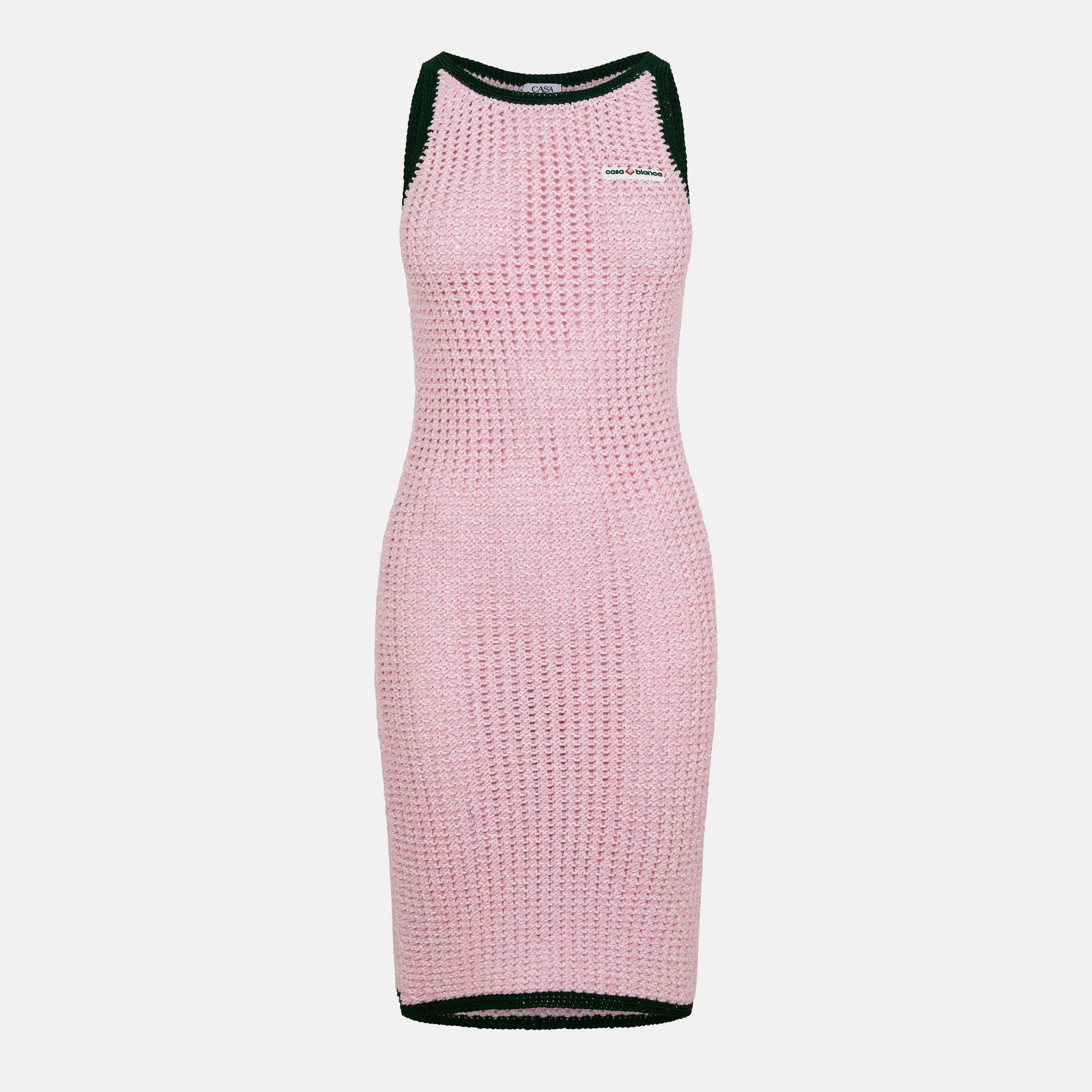 Casablanca Women's Mouline Structured Mini Dress - Pink - Size 10 (S)