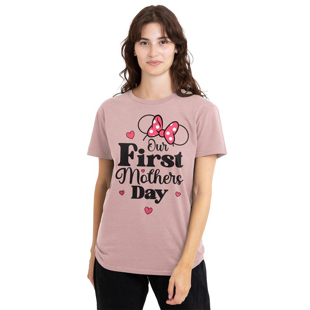 Disney Minnie Mouse First Mothers Day T-Shirt Powder Ros