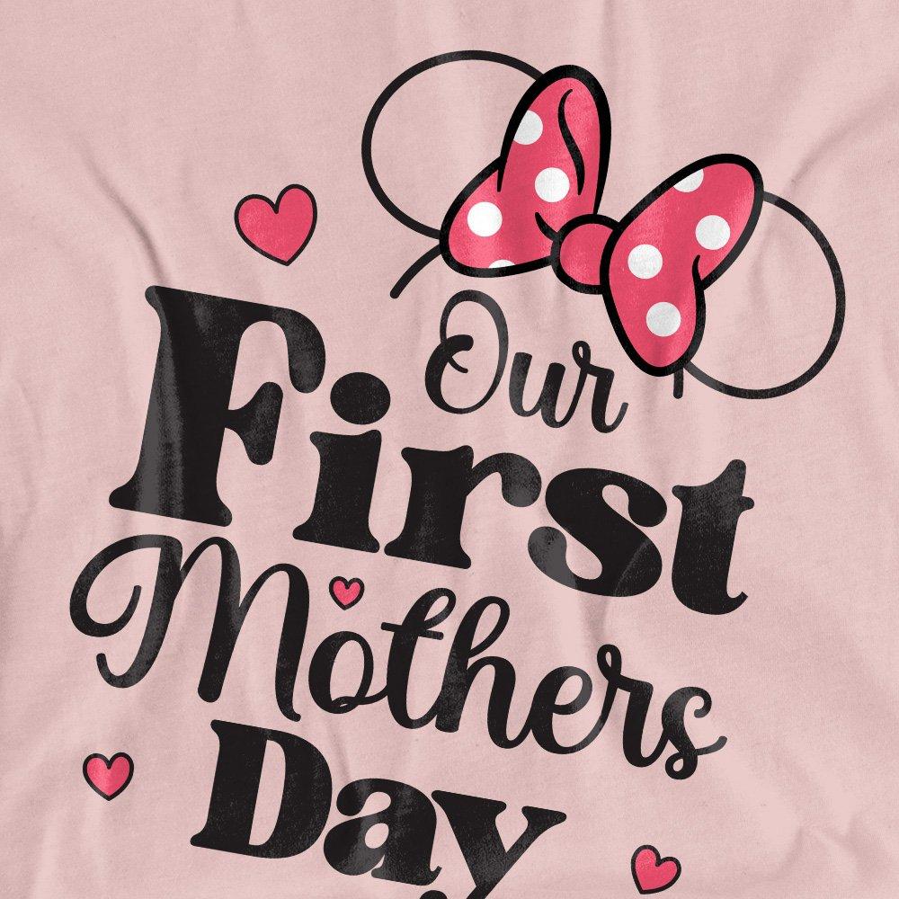 Rose - Disney - Minnie Mouse First Mothers Day T-Shirt Powder Ros - 2