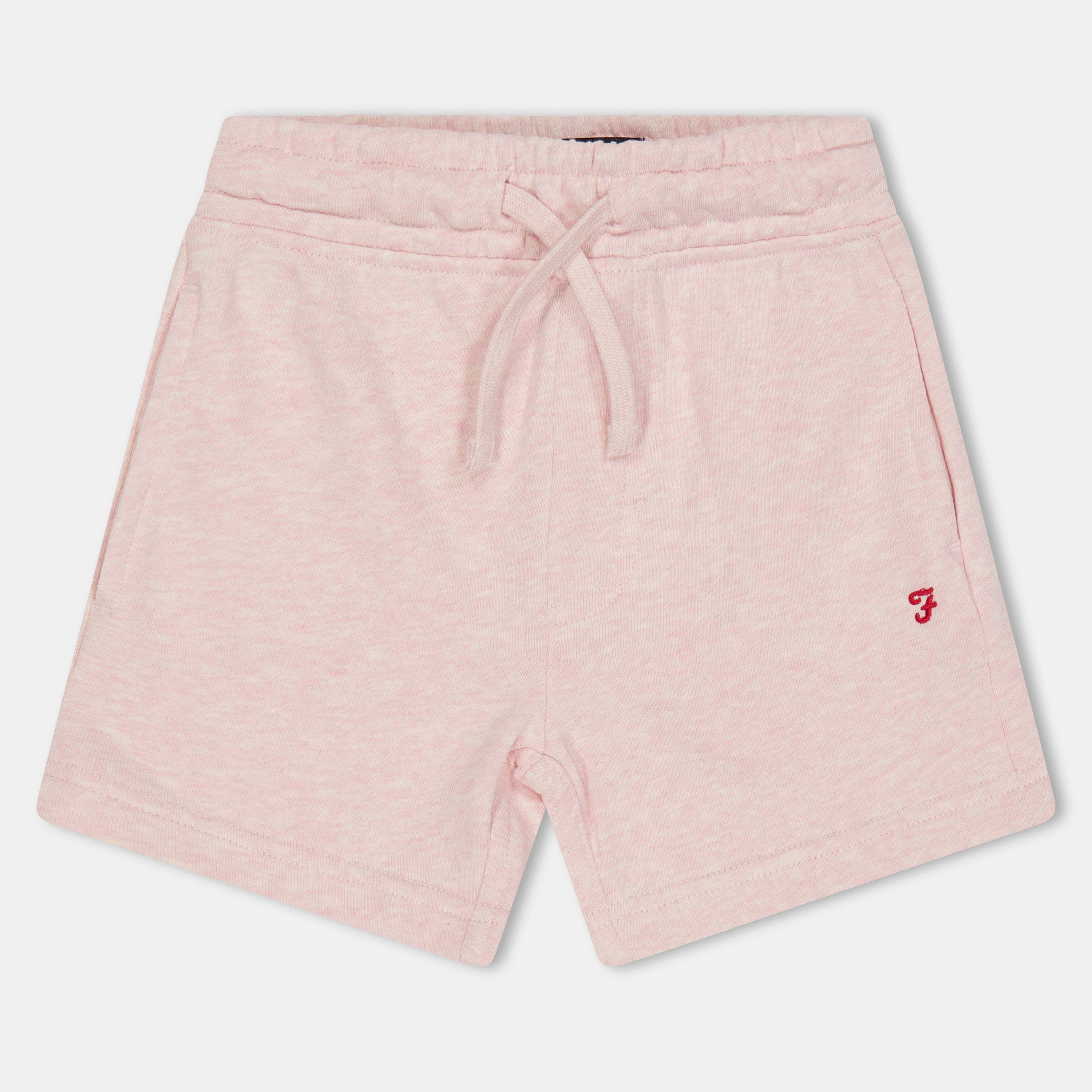 Pink - Farah - Unisex Kids' Orleander Fleece Jogger Shorts - 1